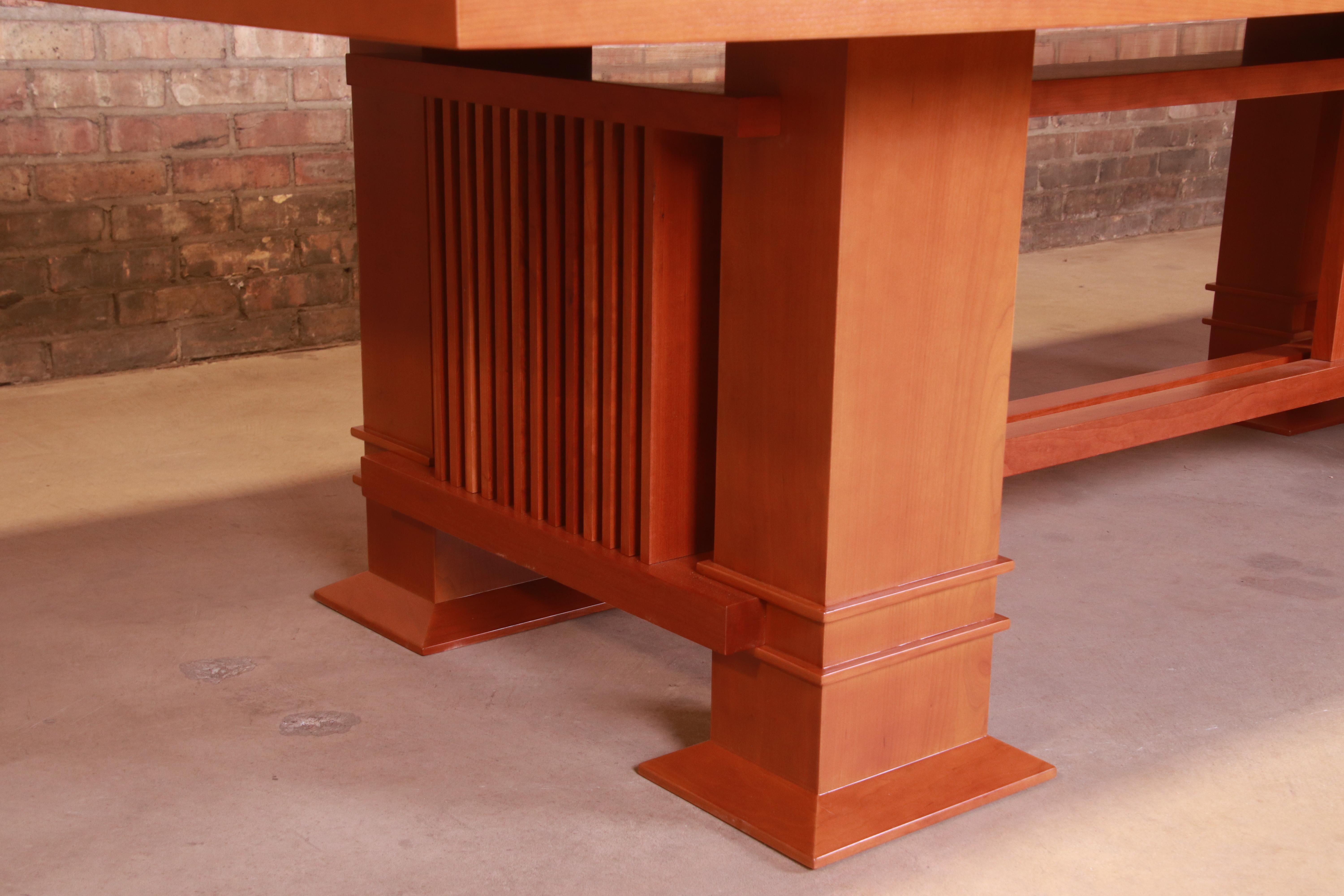 Frank Lloyd Wright for Cassina Arts & Crafts Dining Set, 1986 10