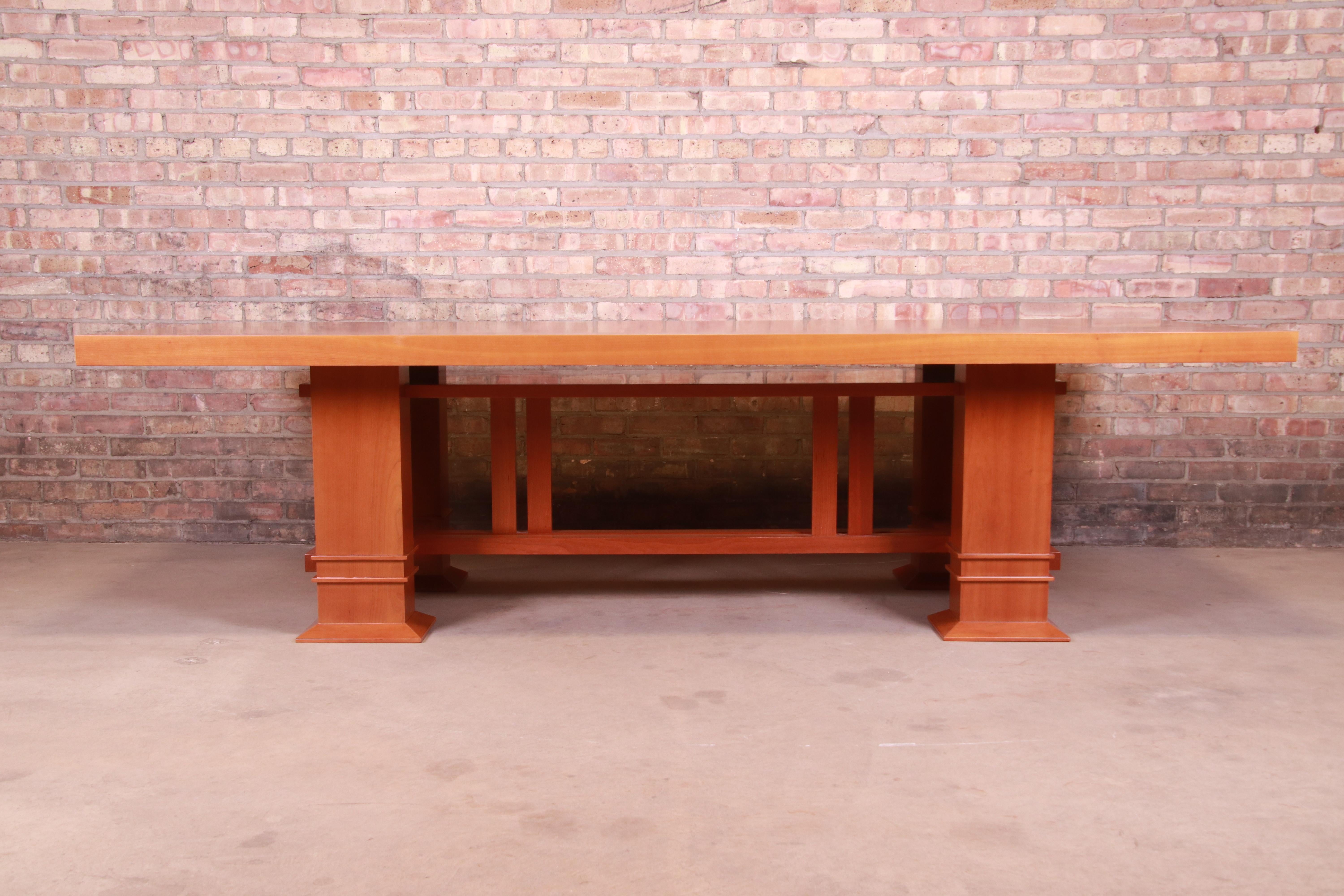 Frank Lloyd Wright for Cassina Arts & Crafts Dining Set, 1986 2