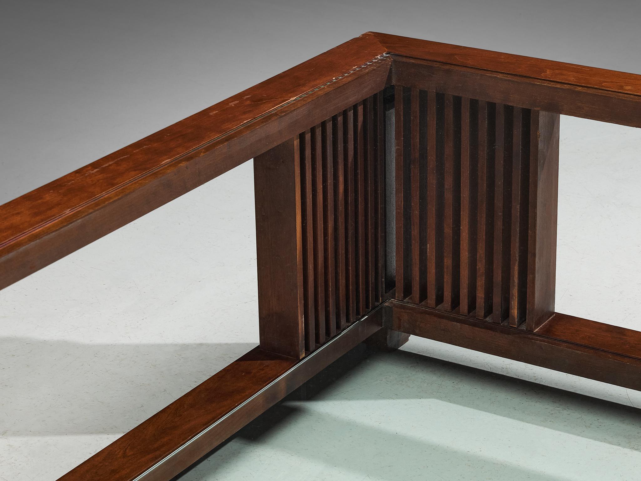 Fin du 20e siècle Table basse 'Robie' de Frank Lloyd Wright pour Cassina en érable et verre  en vente
