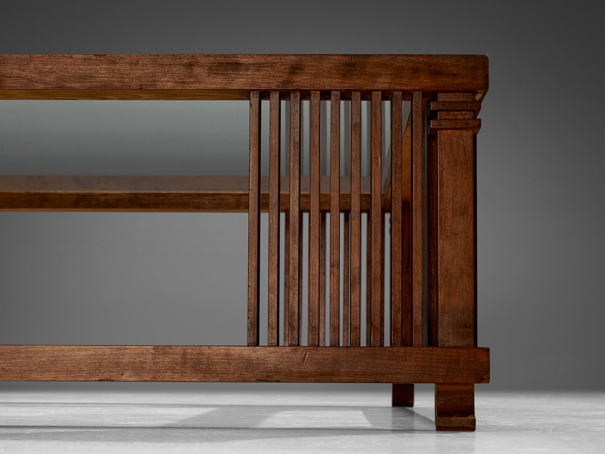 Table basse 'Robie' de Frank Lloyd Wright pour Cassina en érable et verre  en vente 1