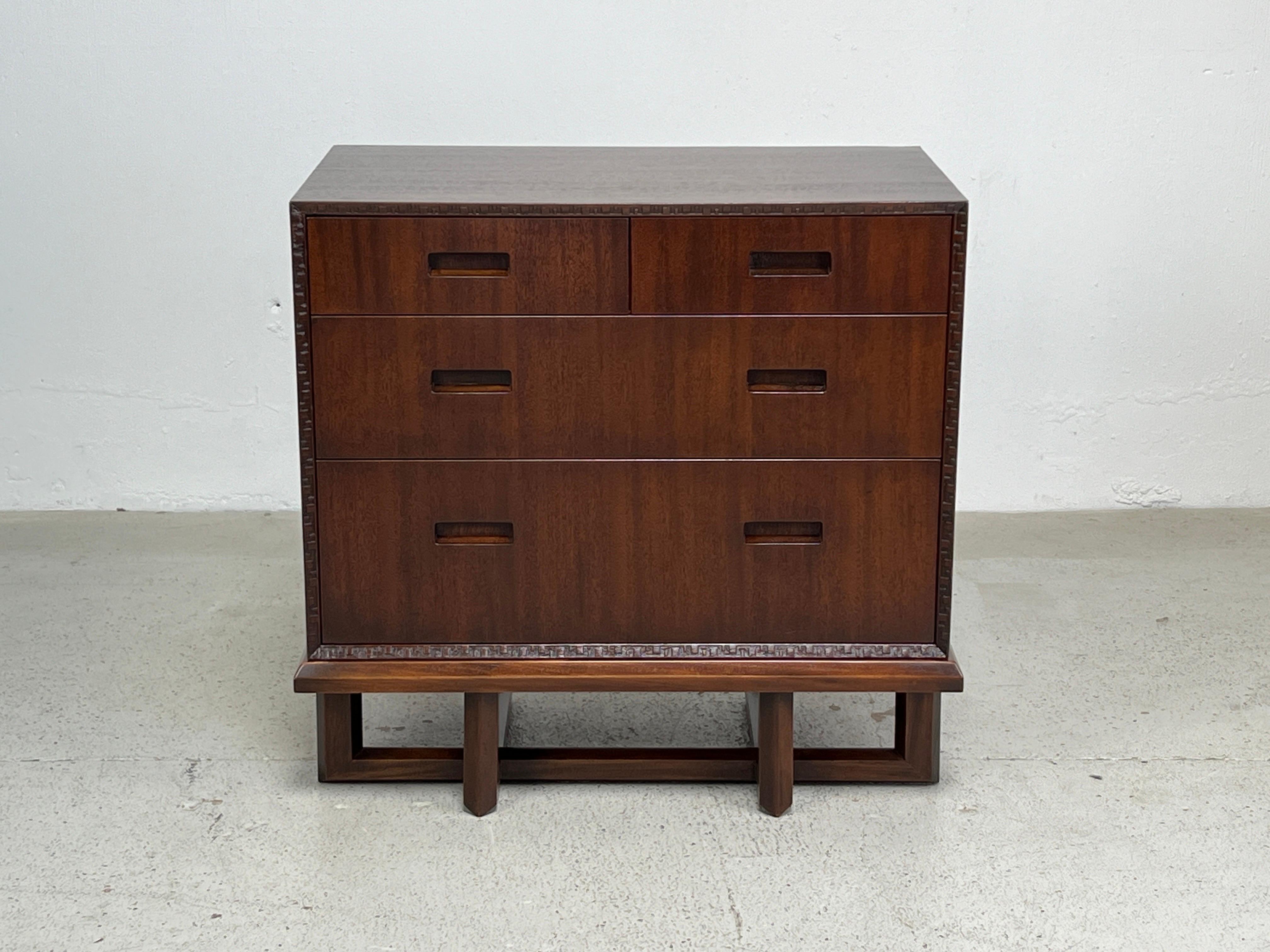 Frank Lloyd Wright for Henredon Chest on Stand In Good Condition In Dallas, TX