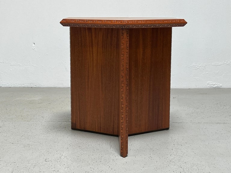 Frank Lloyd Wright for Henredon Hexagonal Table In Good Condition For Sale In Dallas, TX