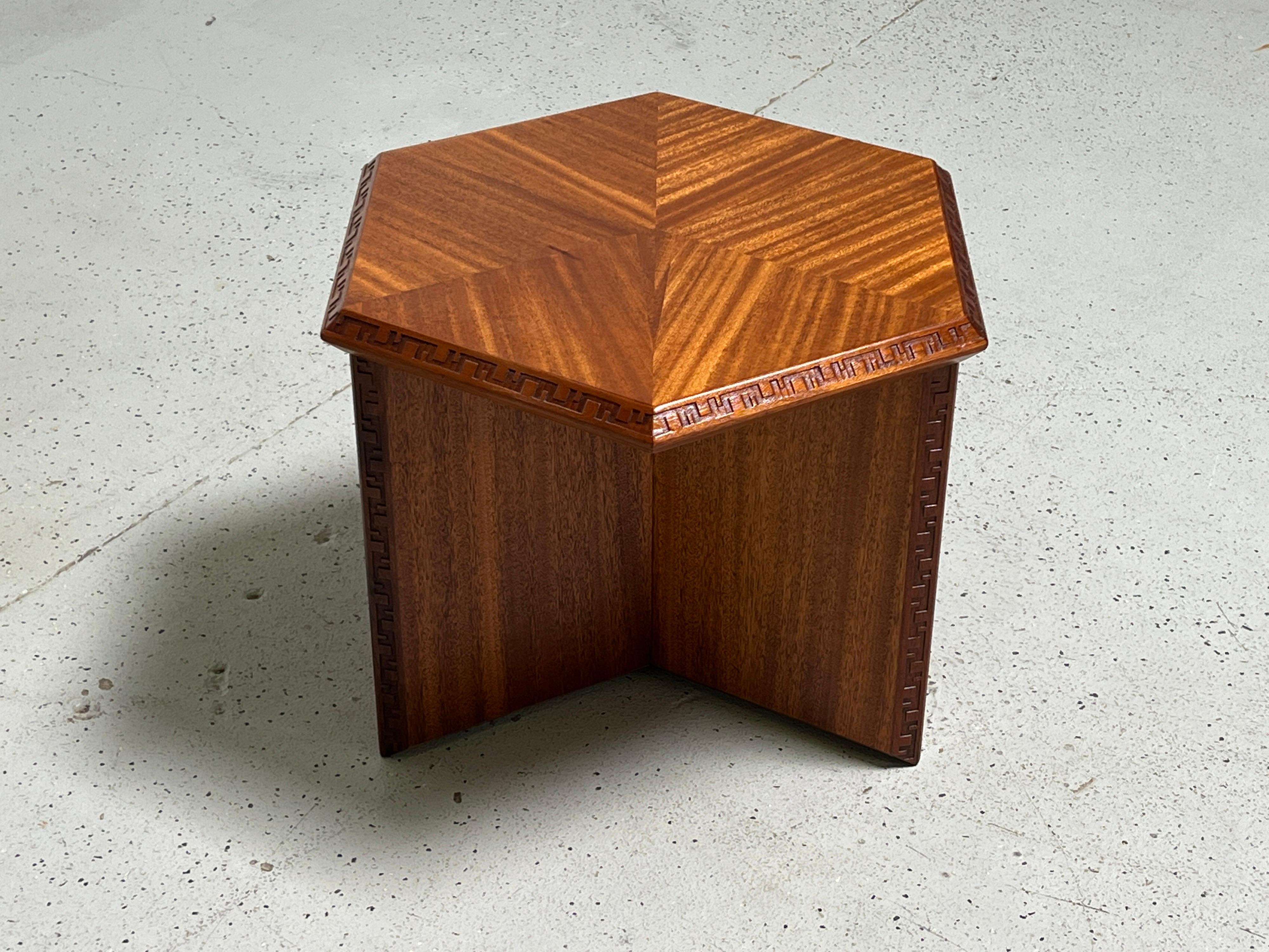 Frank Lloyd Wright for Henredon Hexagonal Table In Good Condition In Dallas, TX