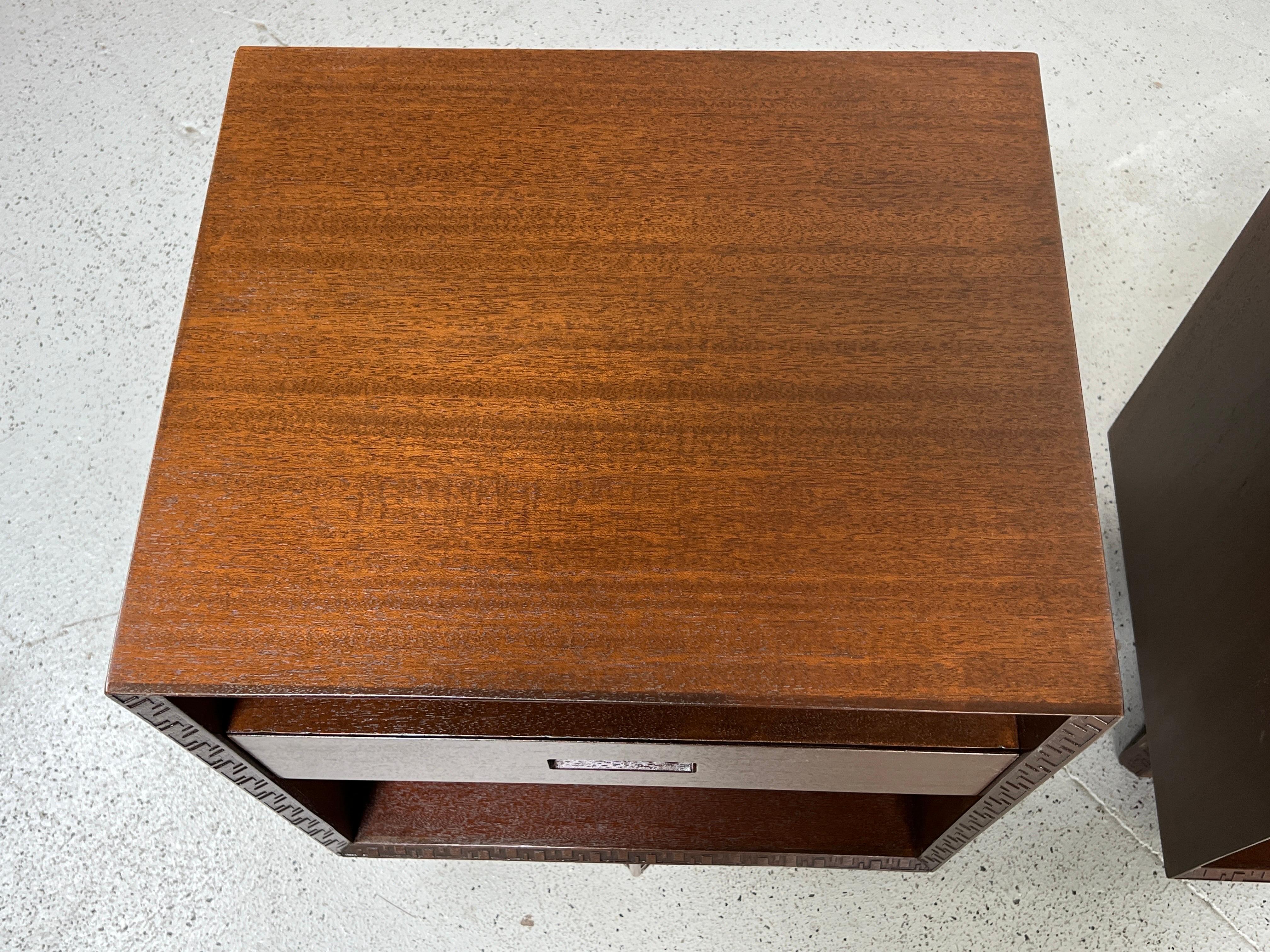 Frank Lloyd Wright for Henredon Pair of Nightstands For Sale 9