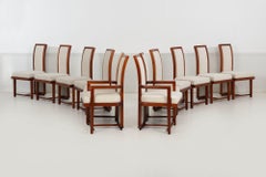 Frank Lloyd Wright für Henredon Satz von zwölf Taliesin-Esszimmerstühlen