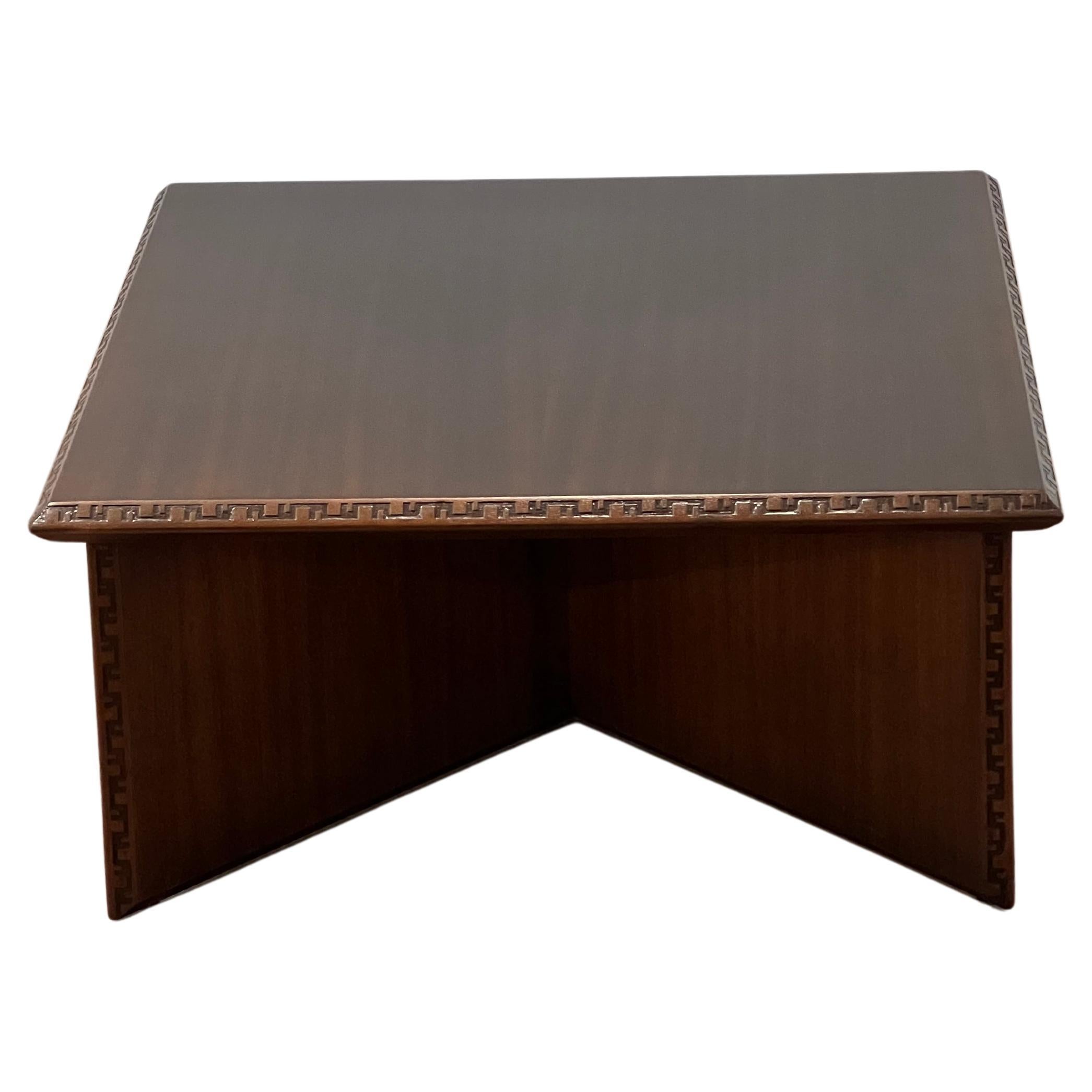Frank Lloyd Wright for Henredon Square Coffee Table  For Sale