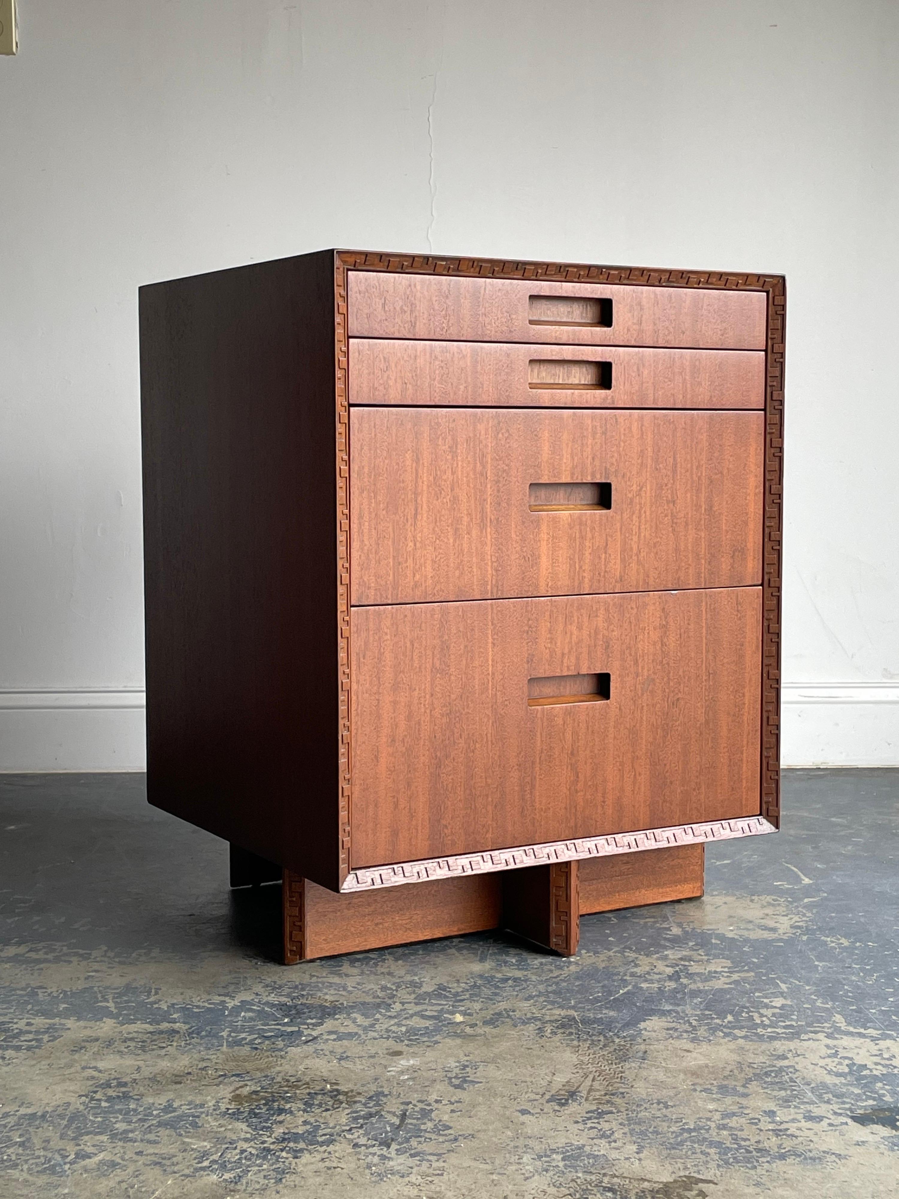 Mid-Century Modern Frank Lloyd Wright for Henredon “Taliesin” Chest of Drawers in Mahogany