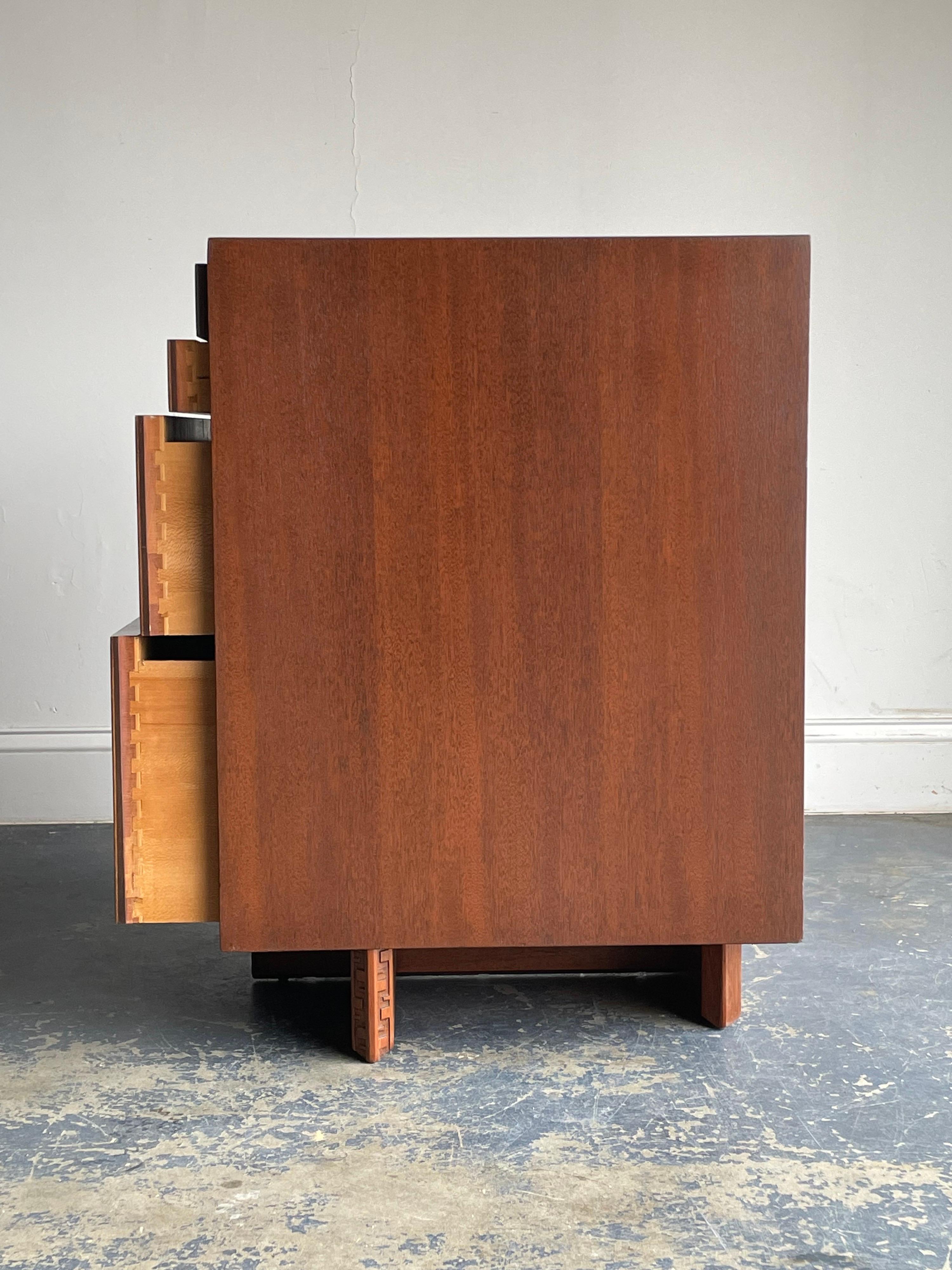 Frank Lloyd Wright for Henredon “Taliesin” Chest of Drawers in Mahogany 3