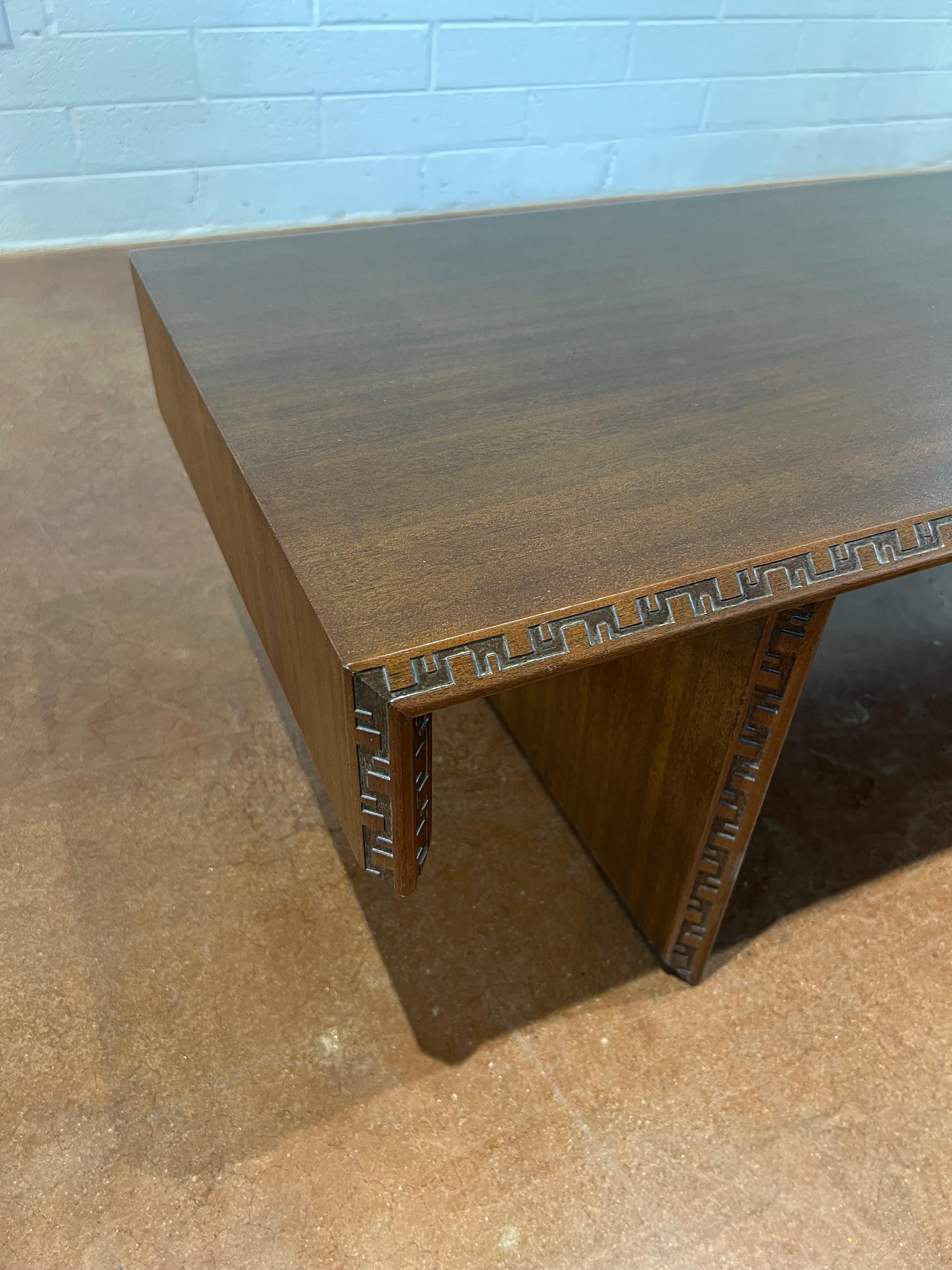 American Frank Lloyd Wright for Henredon Taliesin Coffee Table/Bench  For Sale