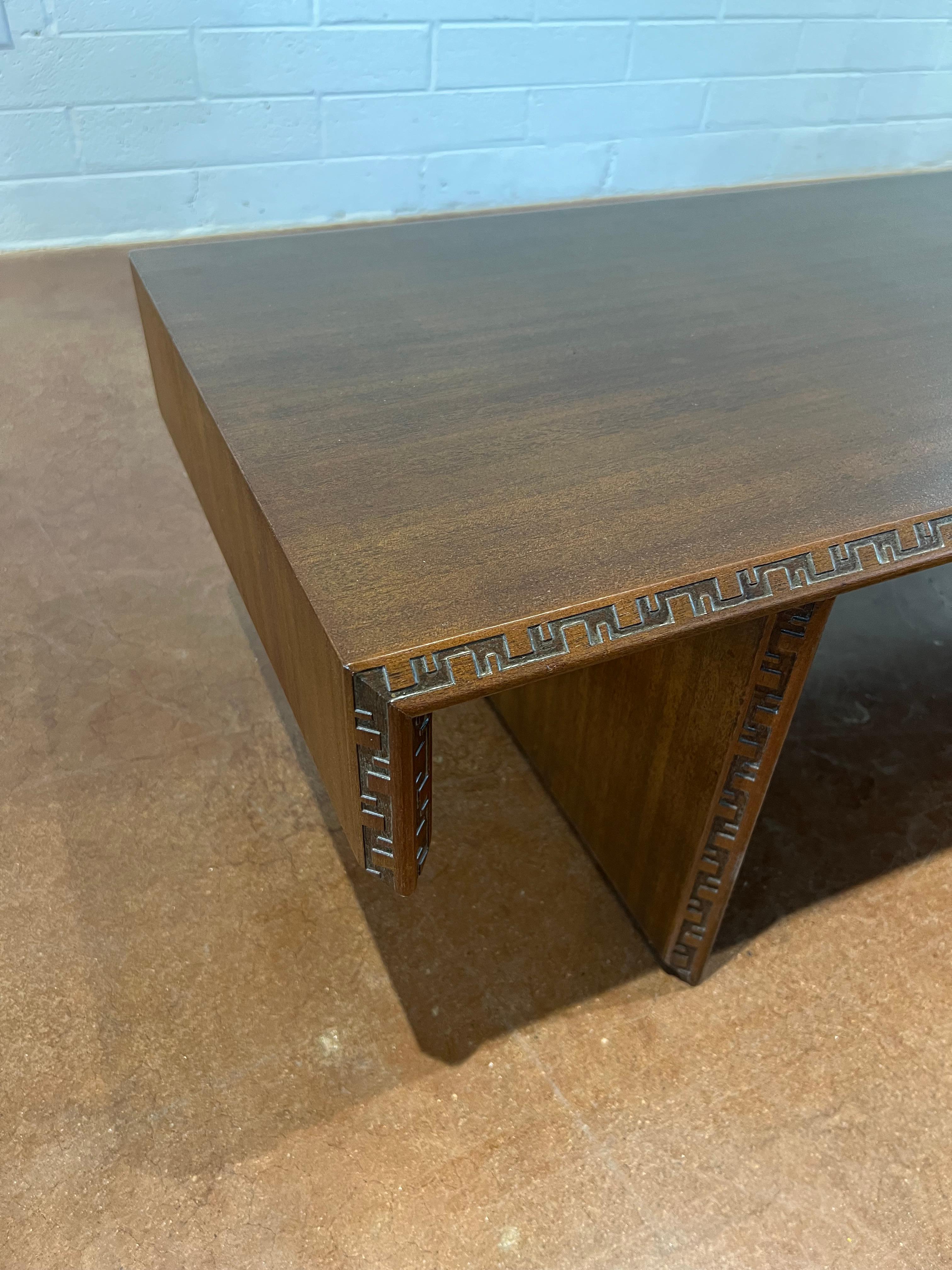 American Frank Lloyd Wright for Henredon Taliesin Coffee Table/Bench