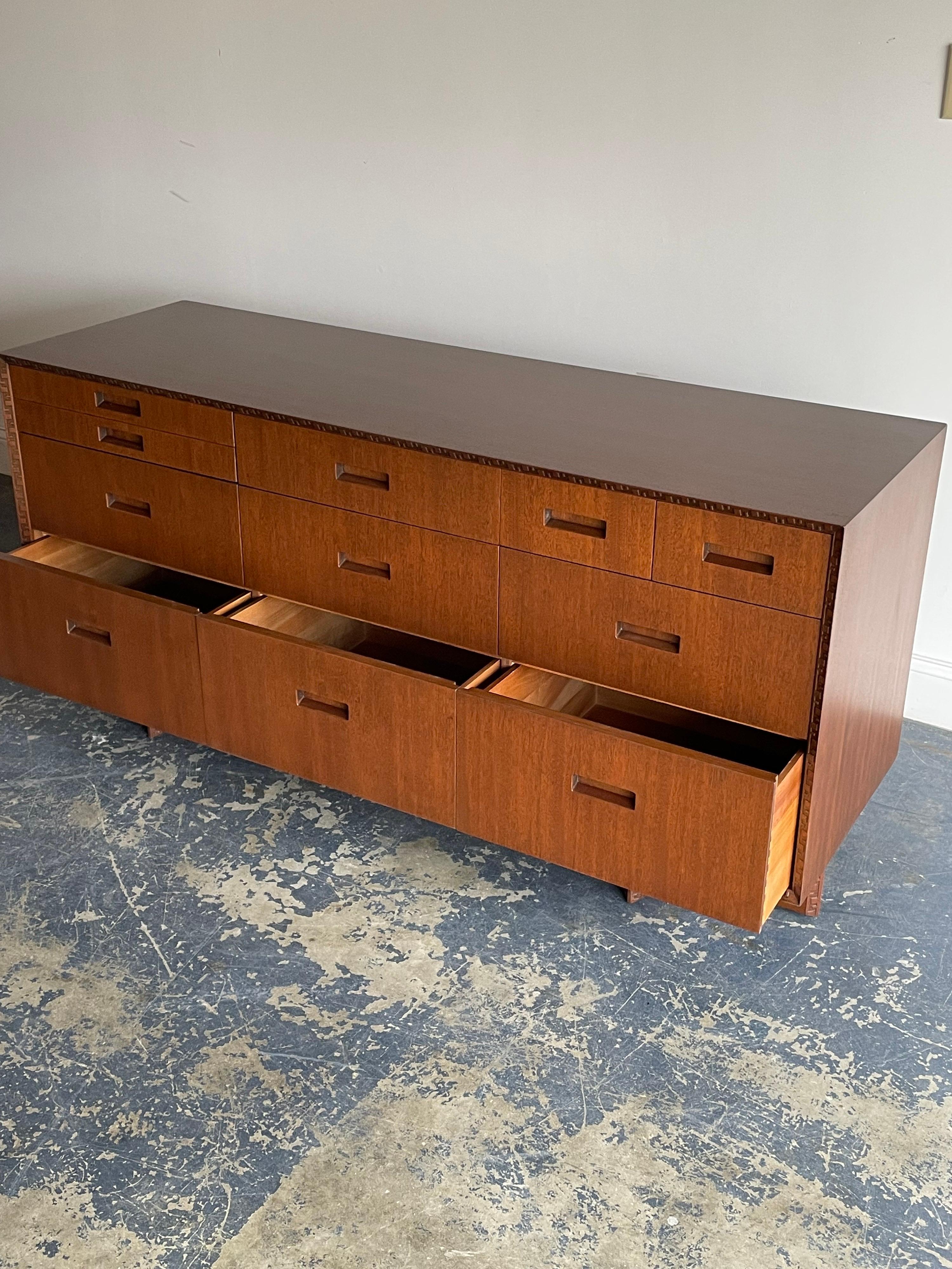 Frank Lloyd Wright for Henredon “Taliesin” Dresser or Sideboard 3
