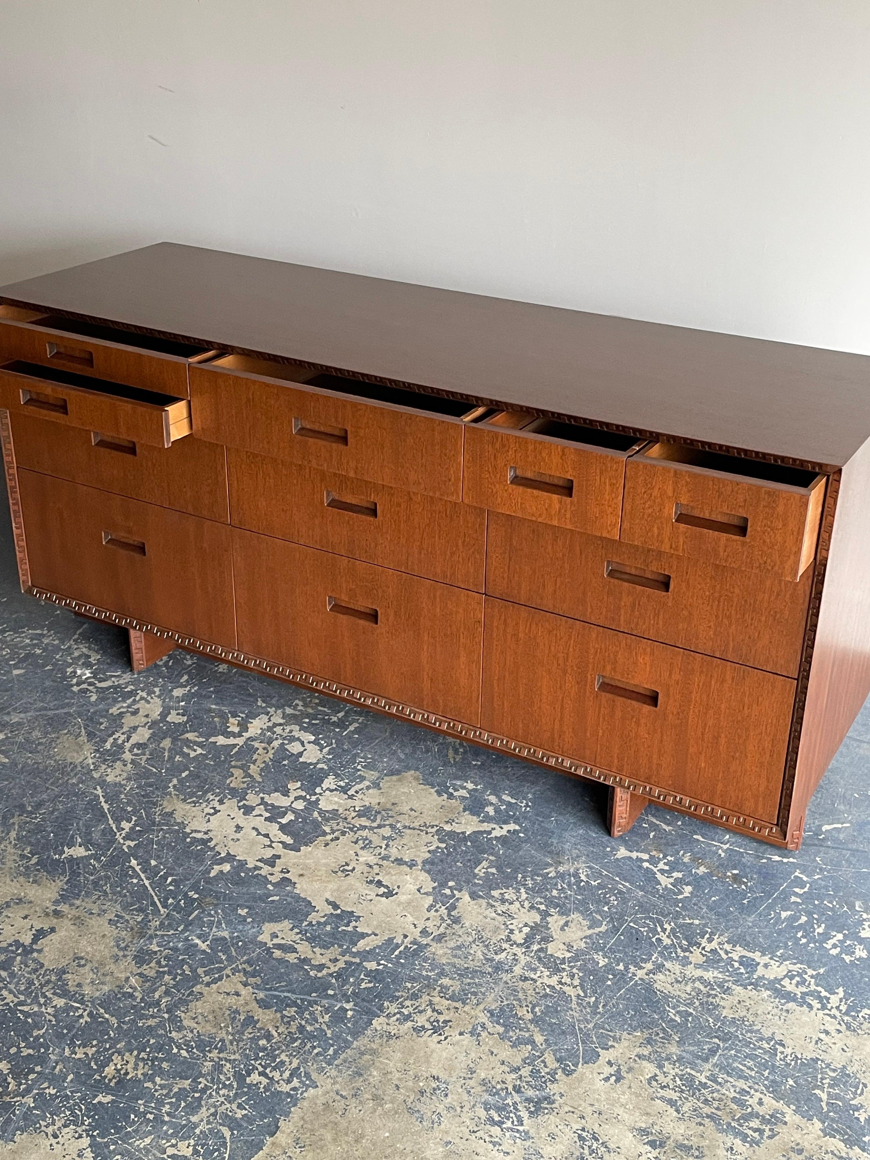 Frank Lloyd Wright for Henredon “Taliesin” Dresser or Sideboard 5