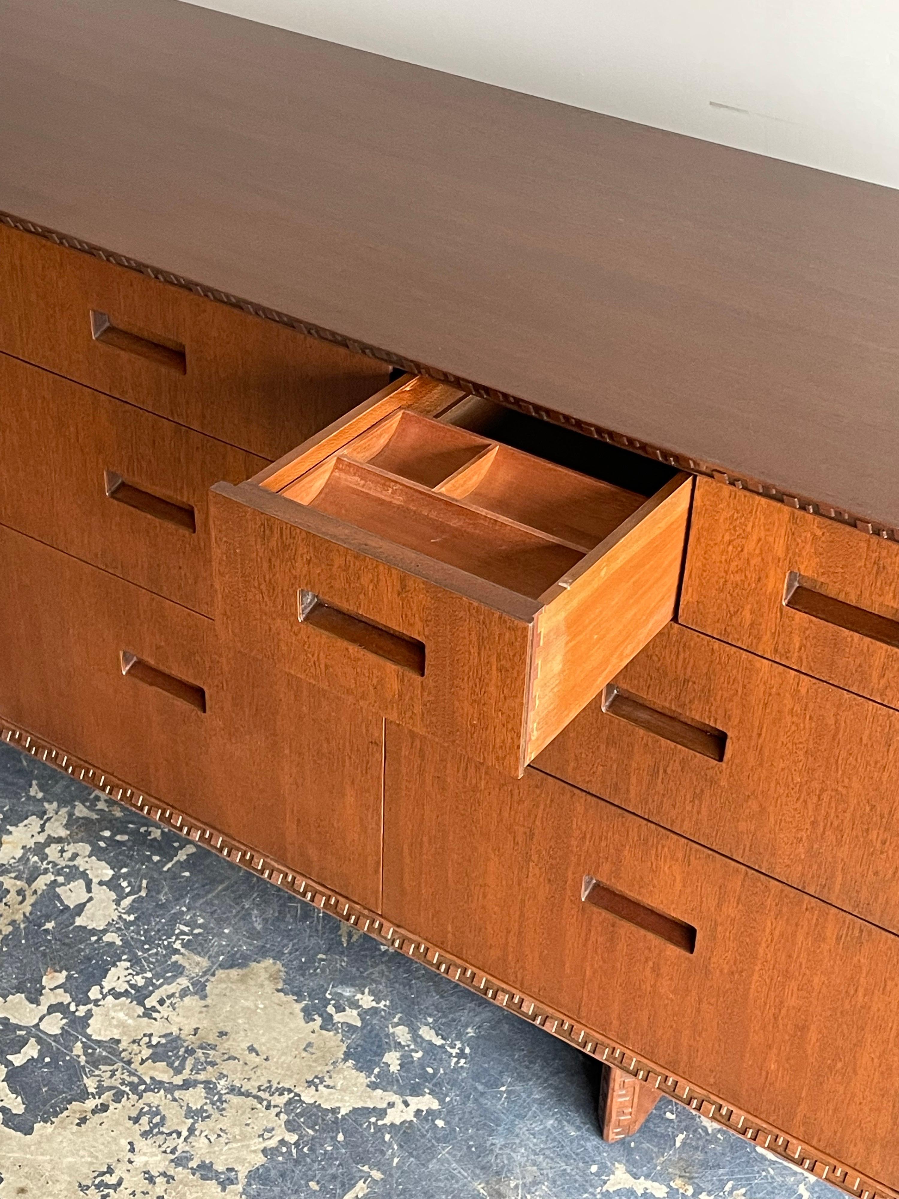 Frank Lloyd Wright for Henredon “Taliesin” Dresser or Sideboard 7