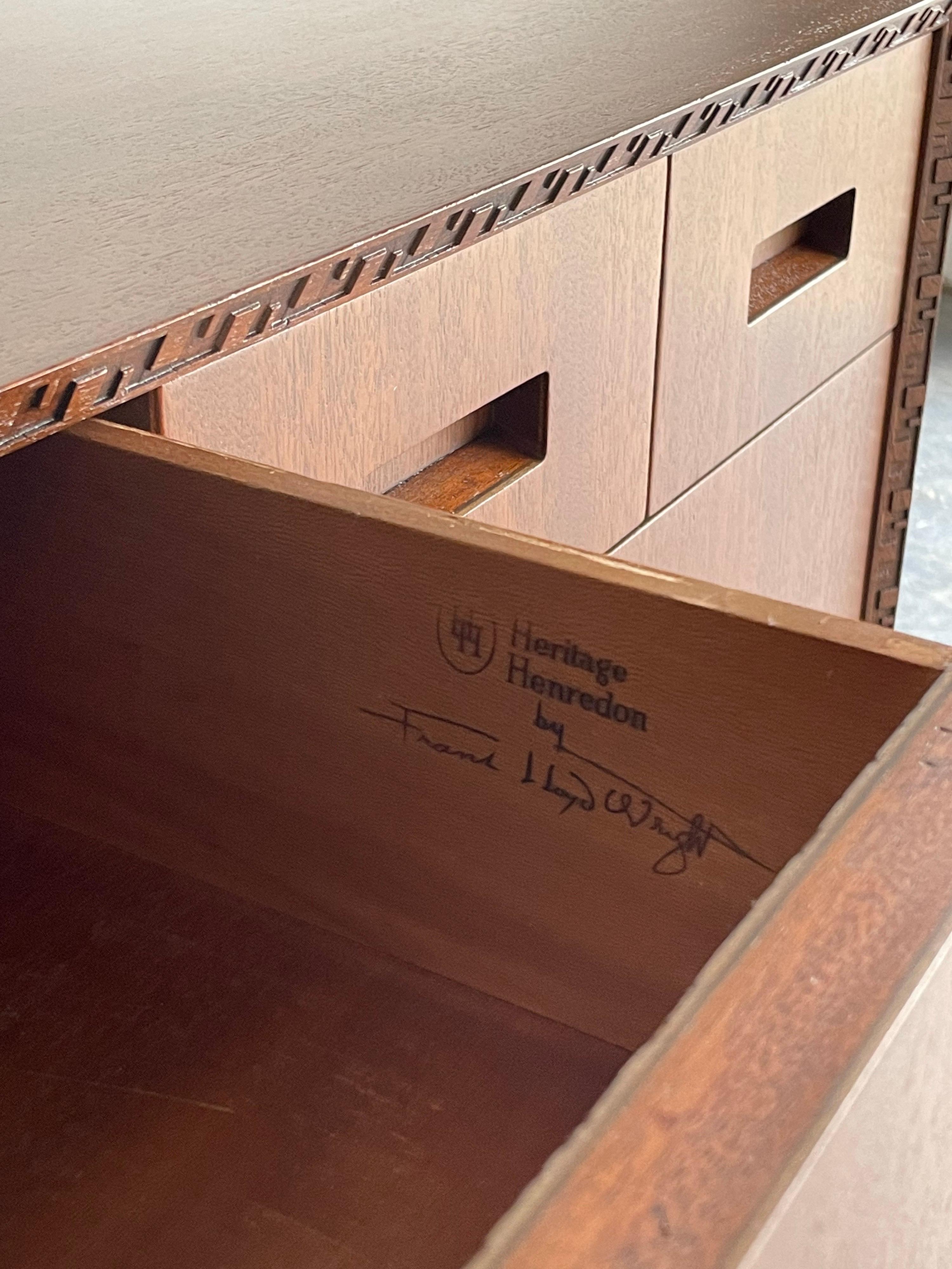 Frank Lloyd Wright for Henredon “Taliesin” Dresser or Sideboard 12