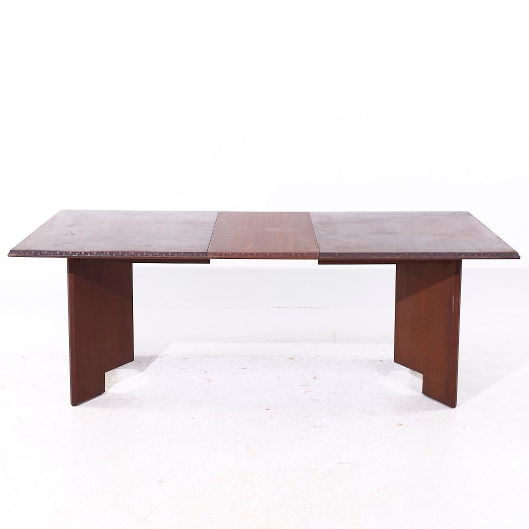 Table de salle à manger Taliesin de Frank Lloyd Wright pour Heritage Henredon MCM avec 2 rallonges en vente 3