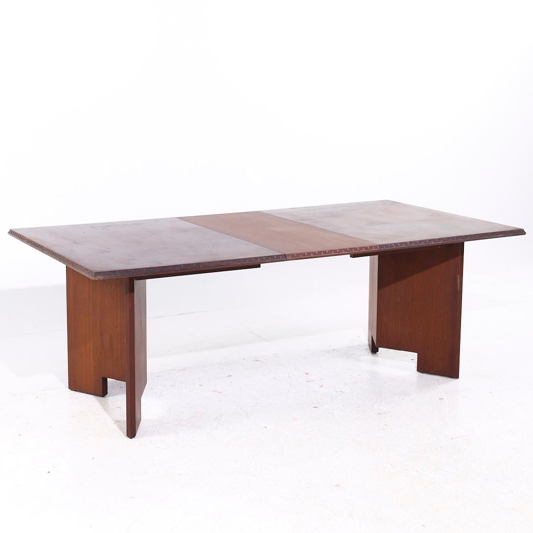 Table de salle à manger Taliesin de Frank Lloyd Wright pour Heritage Henredon MCM avec 2 rallonges en vente 4
