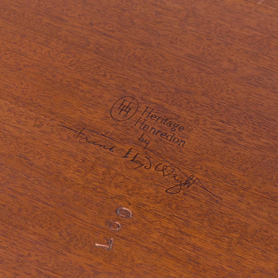 Table de salle à manger Taliesin de Frank Lloyd Wright pour Heritage Henredon MCM avec 2 rallonges en vente 7