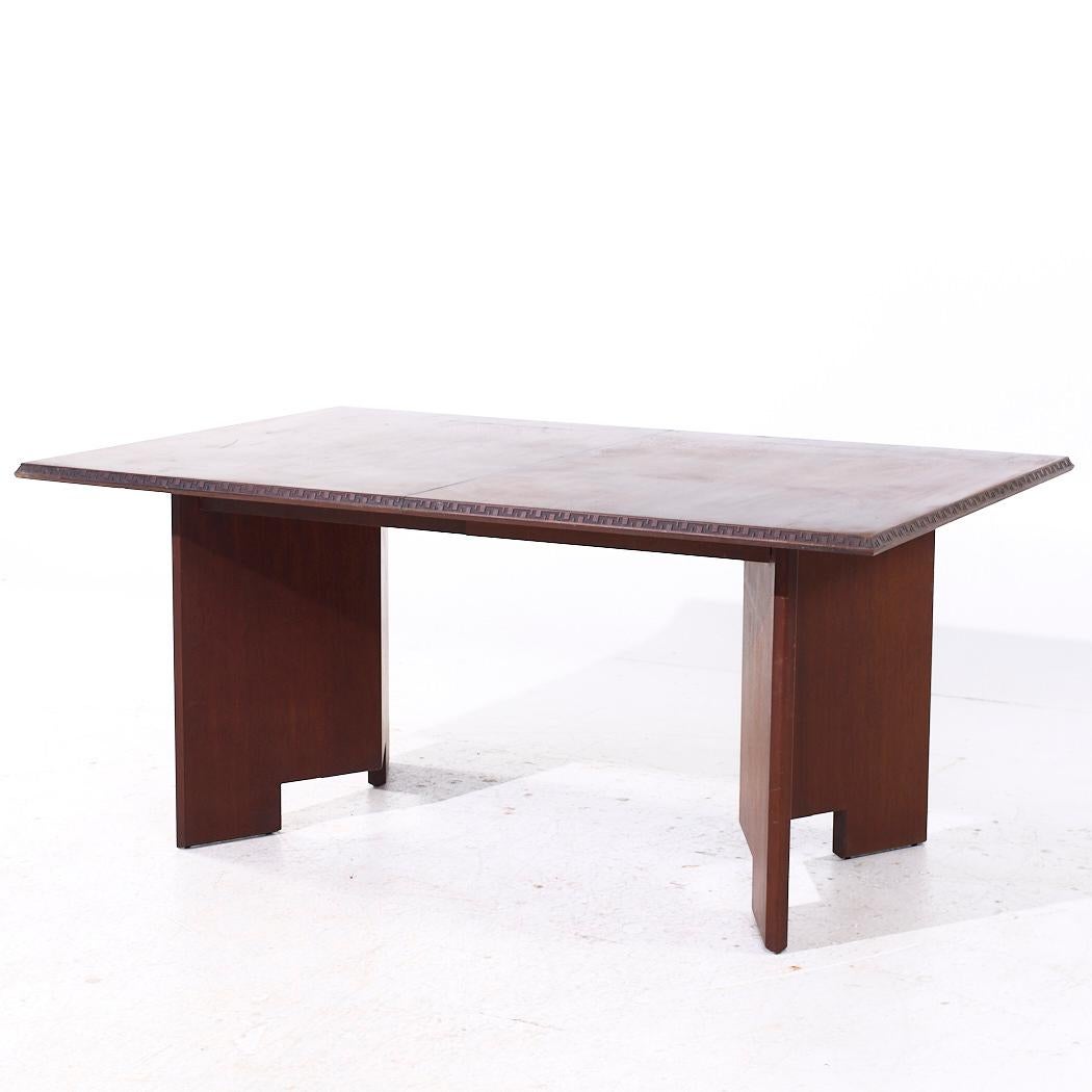 Fin du 20e siècle Table de salle à manger Taliesin de Frank Lloyd Wright pour Heritage Henredon MCM avec 2 rallonges en vente