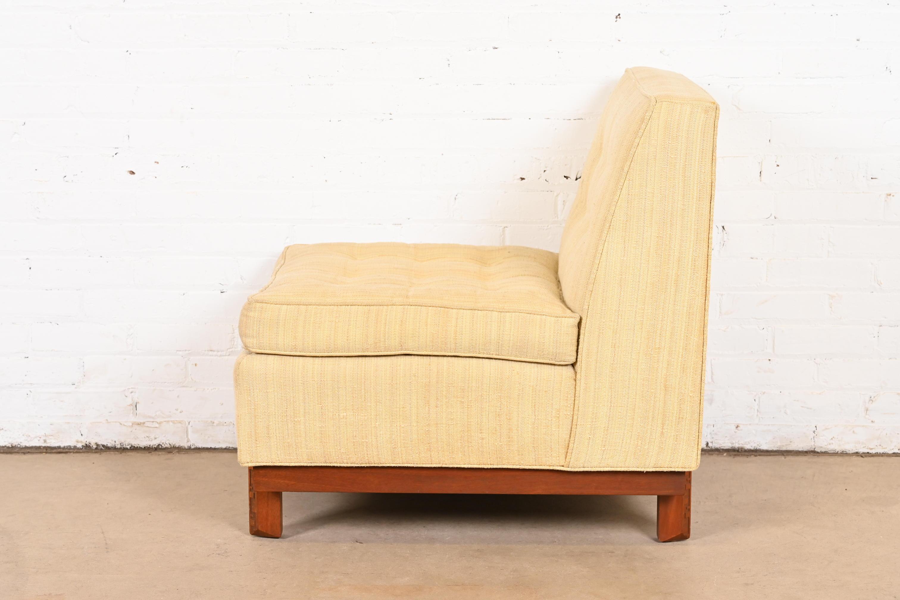 Frank Lloyd Wright for Heritage Henredon Taliesin Armless Lounge Chair, 1950s 3