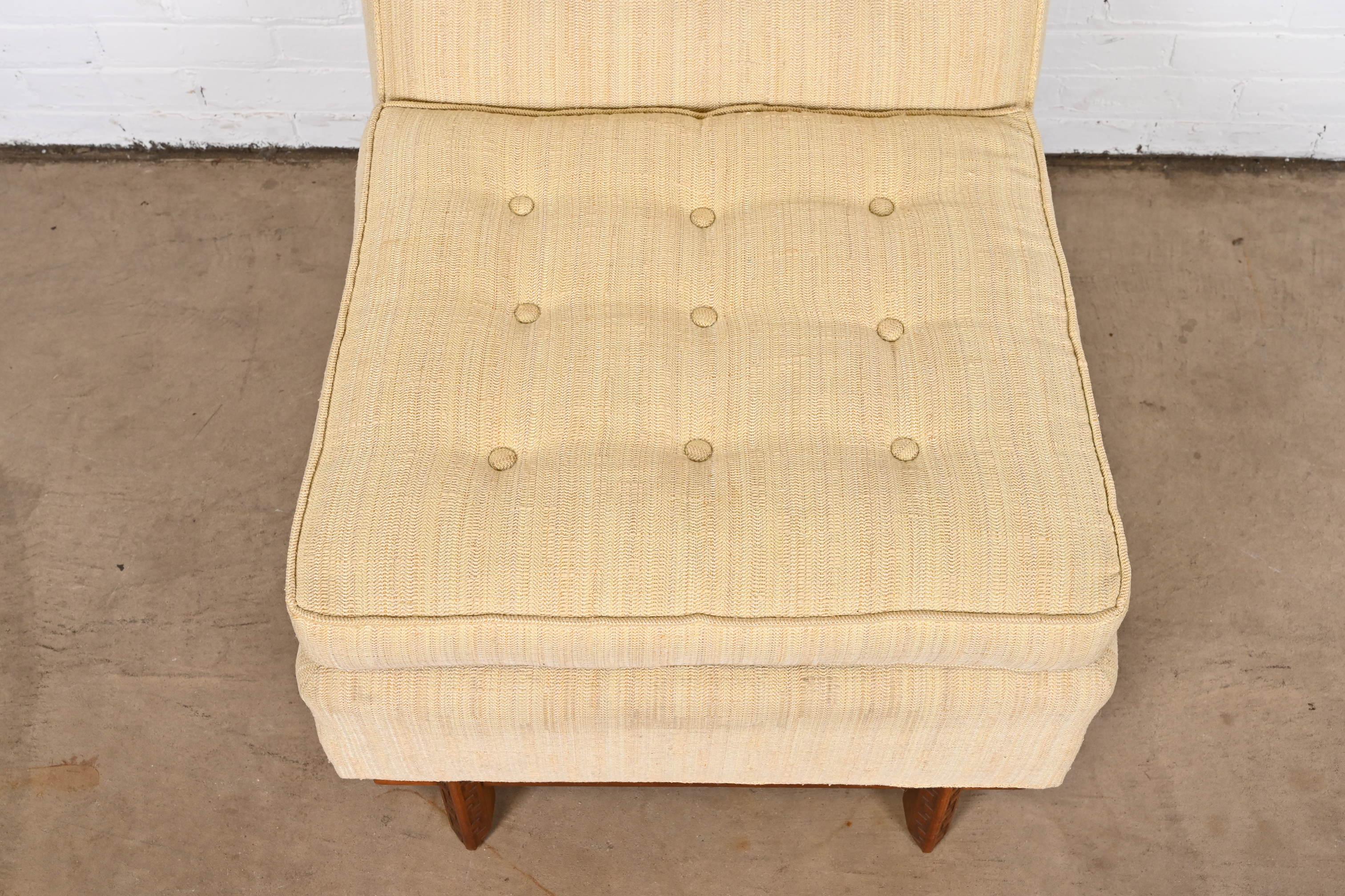 Frank Lloyd Wright for Heritage Henredon Taliesin Armless Lounge Chair, 1950s 4