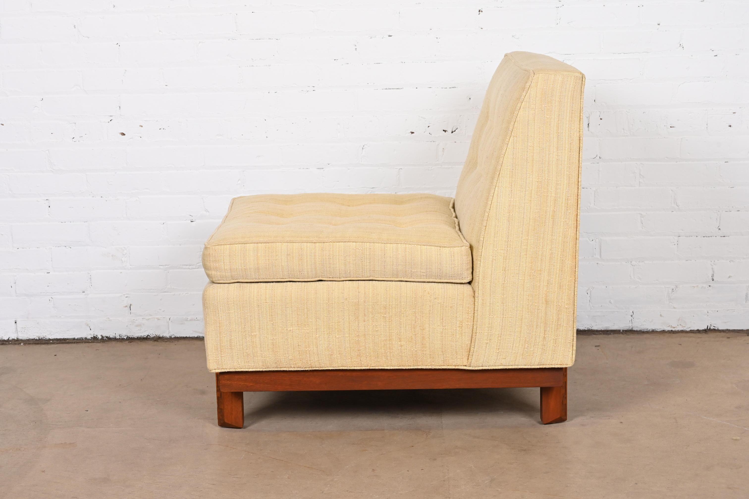Frank Lloyd Wright for Heritage Henredon Taliesin Armless Lounge Chair, 1950s 6