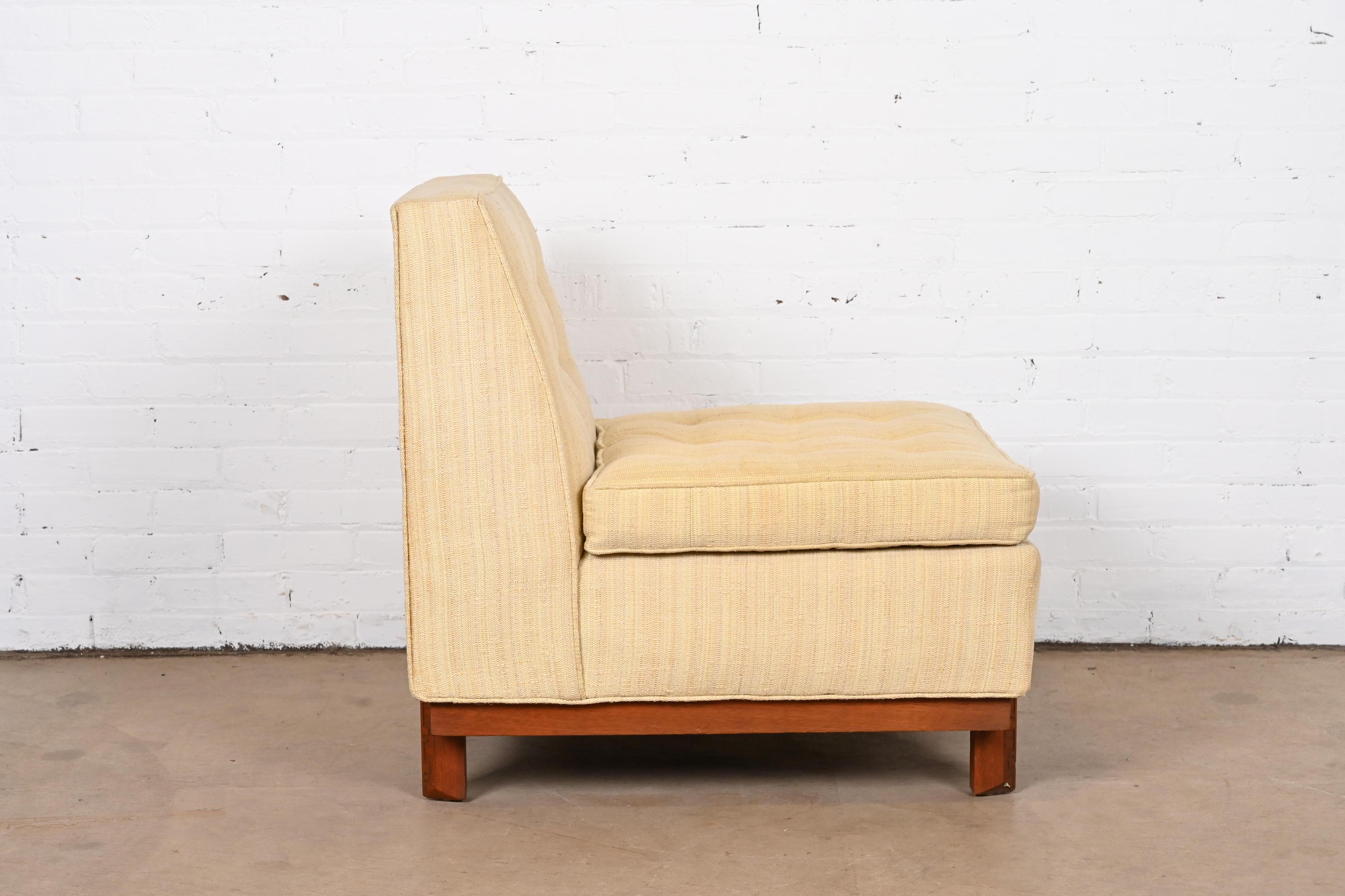 Frank Lloyd Wright for Heritage Henredon Taliesin Armless Lounge Chair, 1950s 7