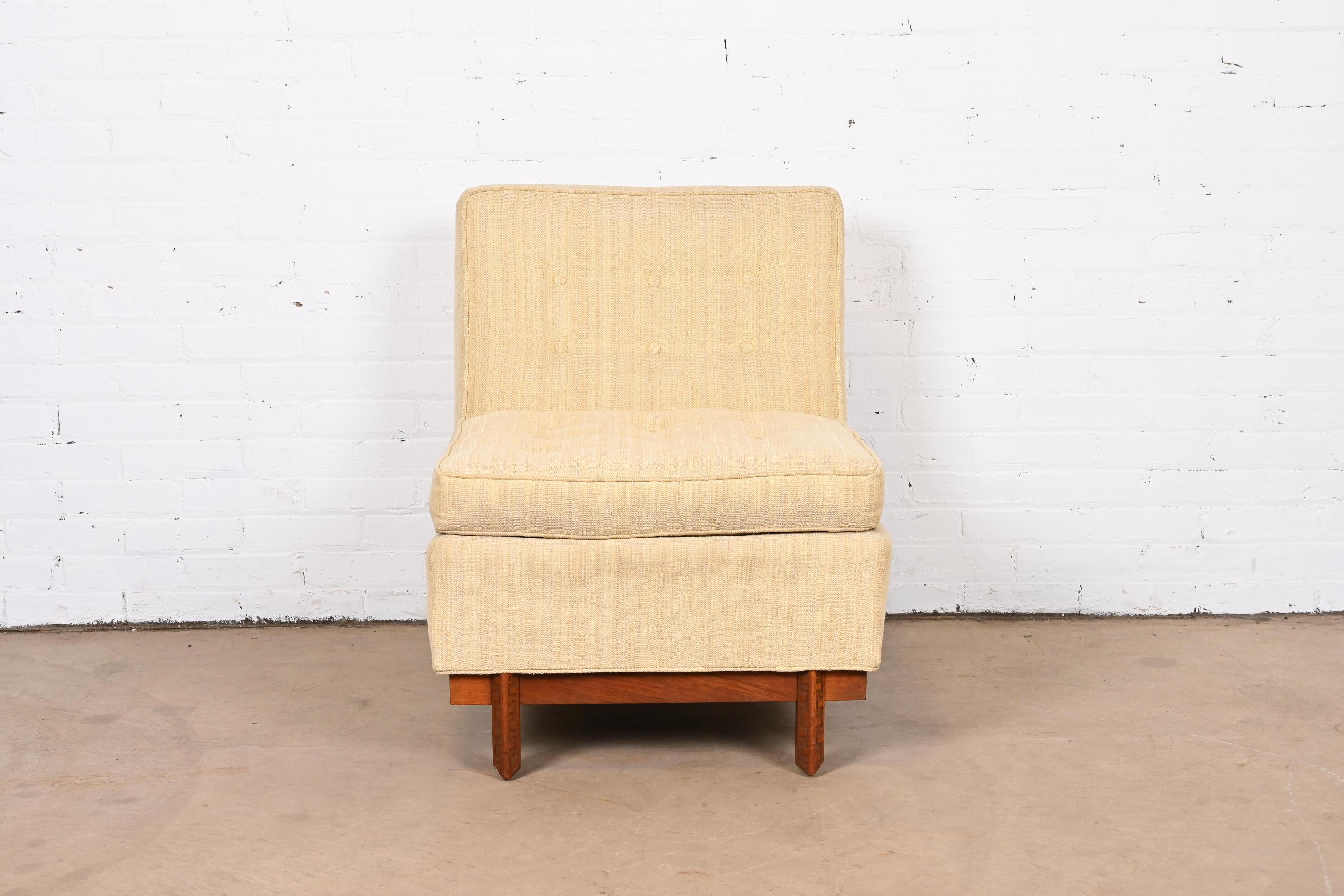 Frank Lloyd Wright for Heritage Henredon Taliesin Armless Lounge Chair, 1950s 1
