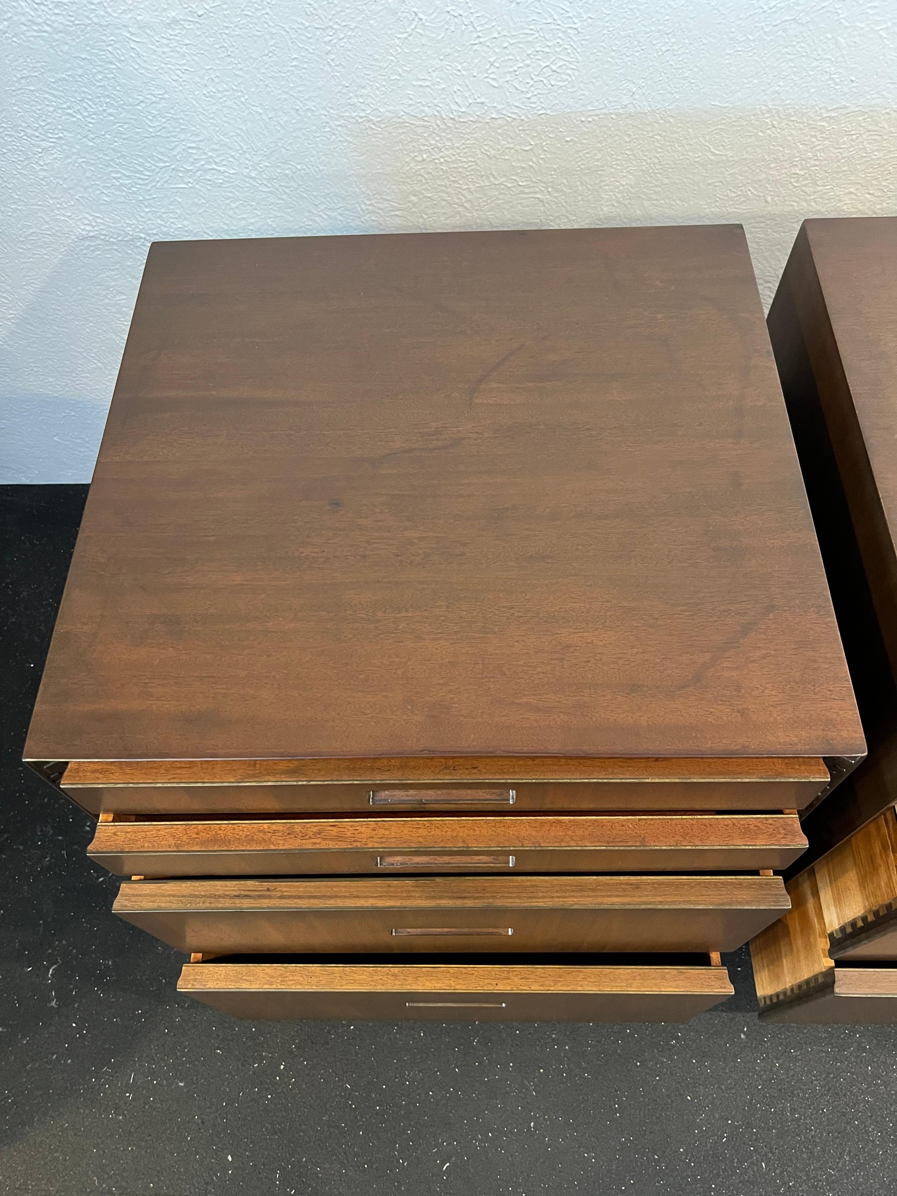 North American Frank Lloyd Wright for Heritage Henredon “Taliesin” Cabinets- A Pair For Sale