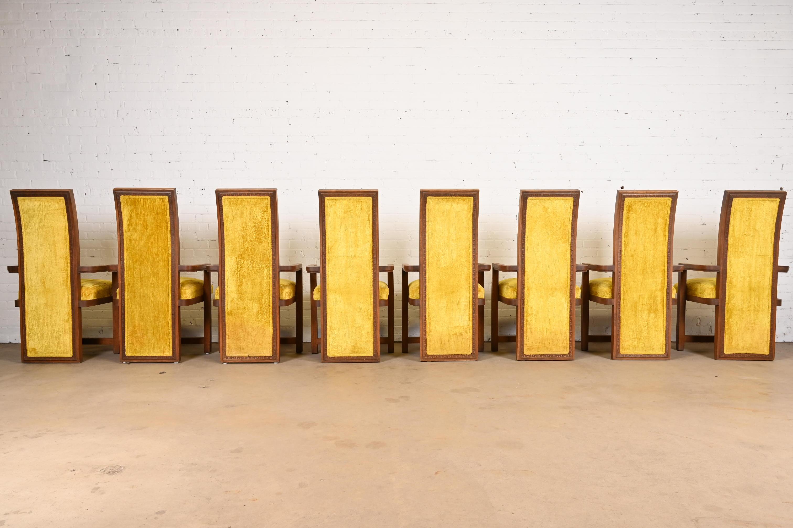 Esszimmerstühle von Frank Lloyd Wright für Heritage Henredon Taliesin, 8er-Set (Polster) im Angebot