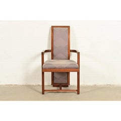 Frank Lloyd Wright for Heritage Henredon Taliesin High Back Armchair, 1950s
