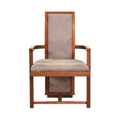 Frank Lloyd Wright for Heritage Henredon Taliesin High Back Armchair, 1950s