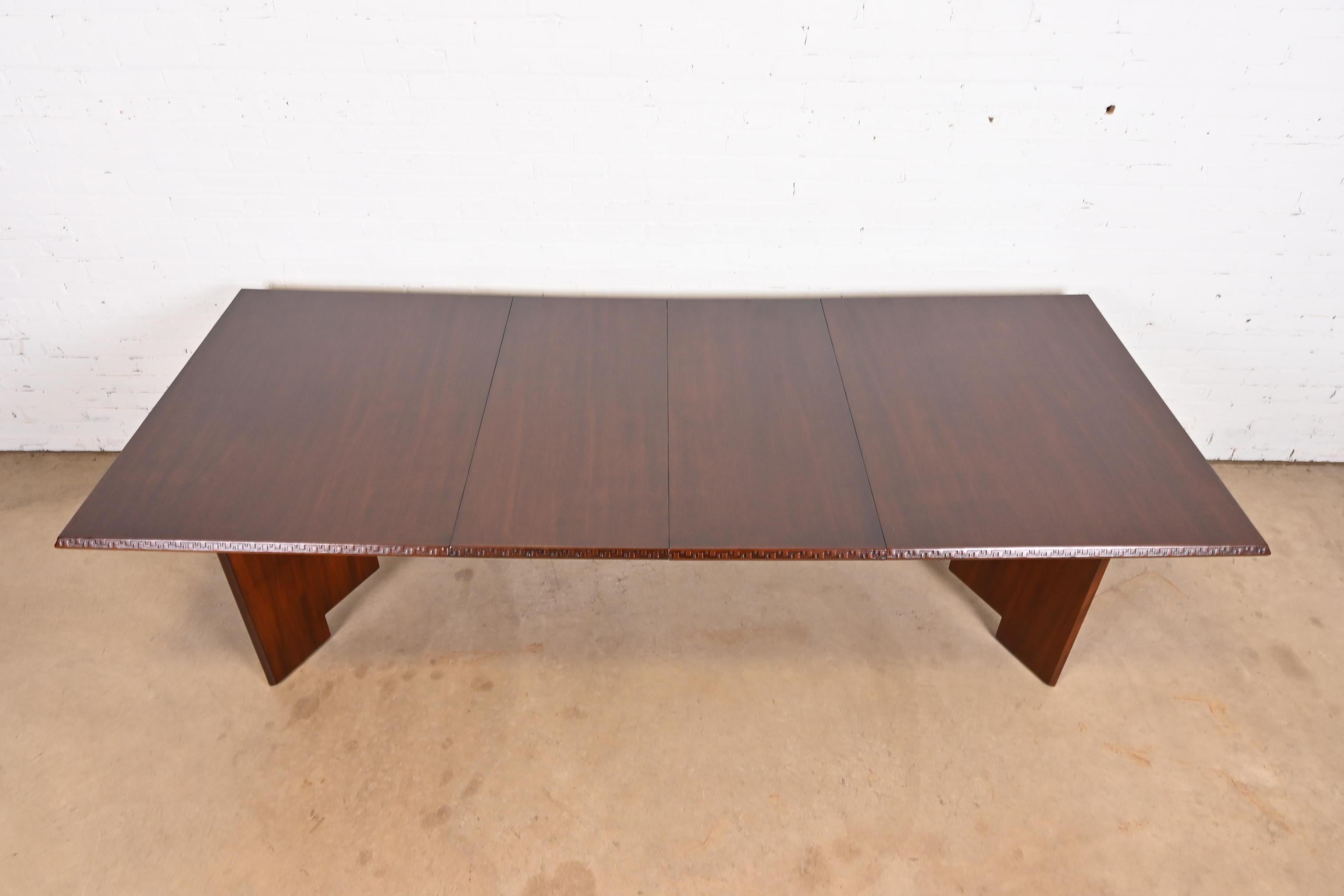 Table de salle à manger Taliesin en acajou Frank Lloyd Wright pour Heritage Henredon en vente 2