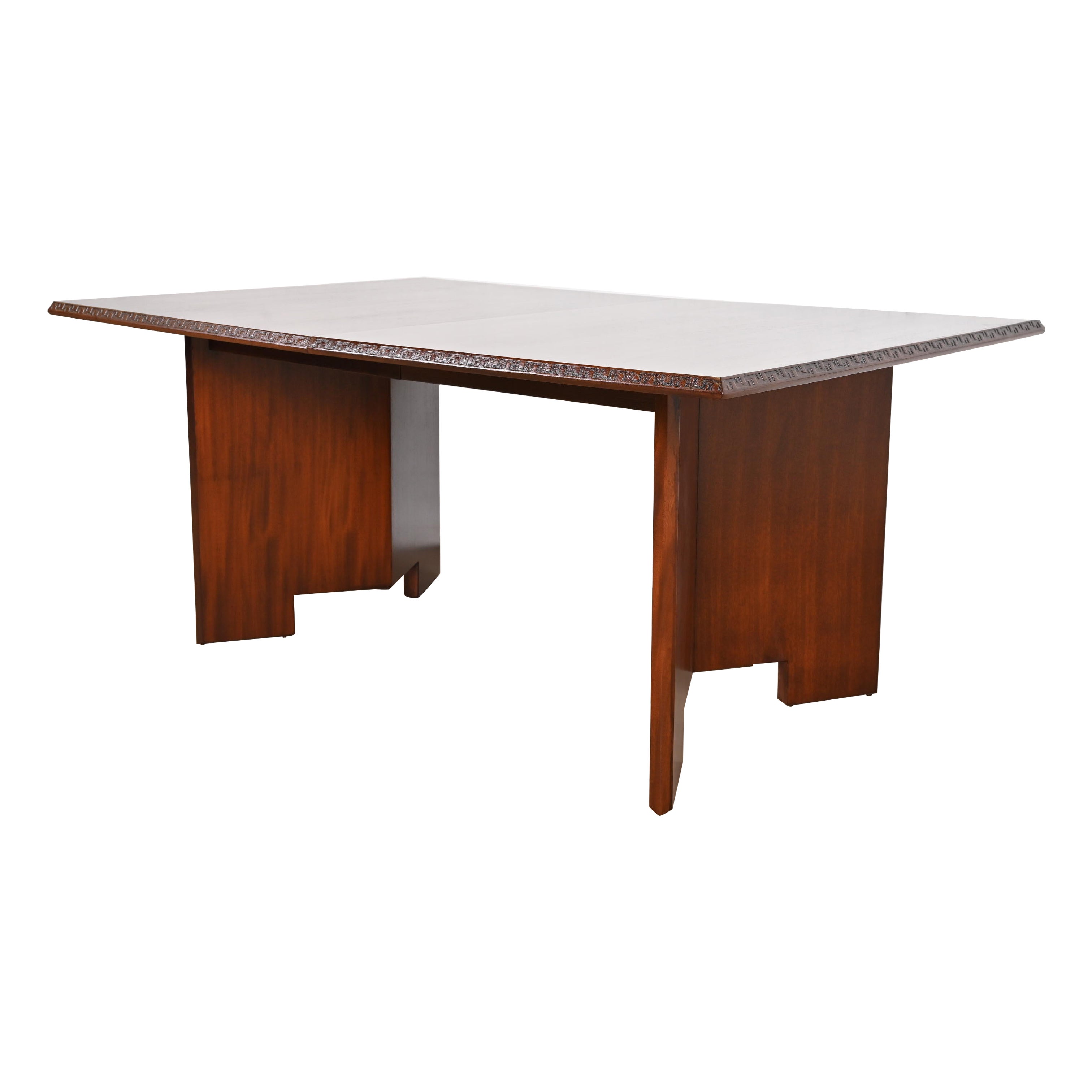 Frank Lloyd Wright for Heritage Henredon Taliesin Mahogany Dining Table