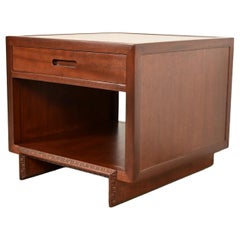 Frank Lloyd Wright for Heritage Henredon Taliesin Mahogany Nightstand