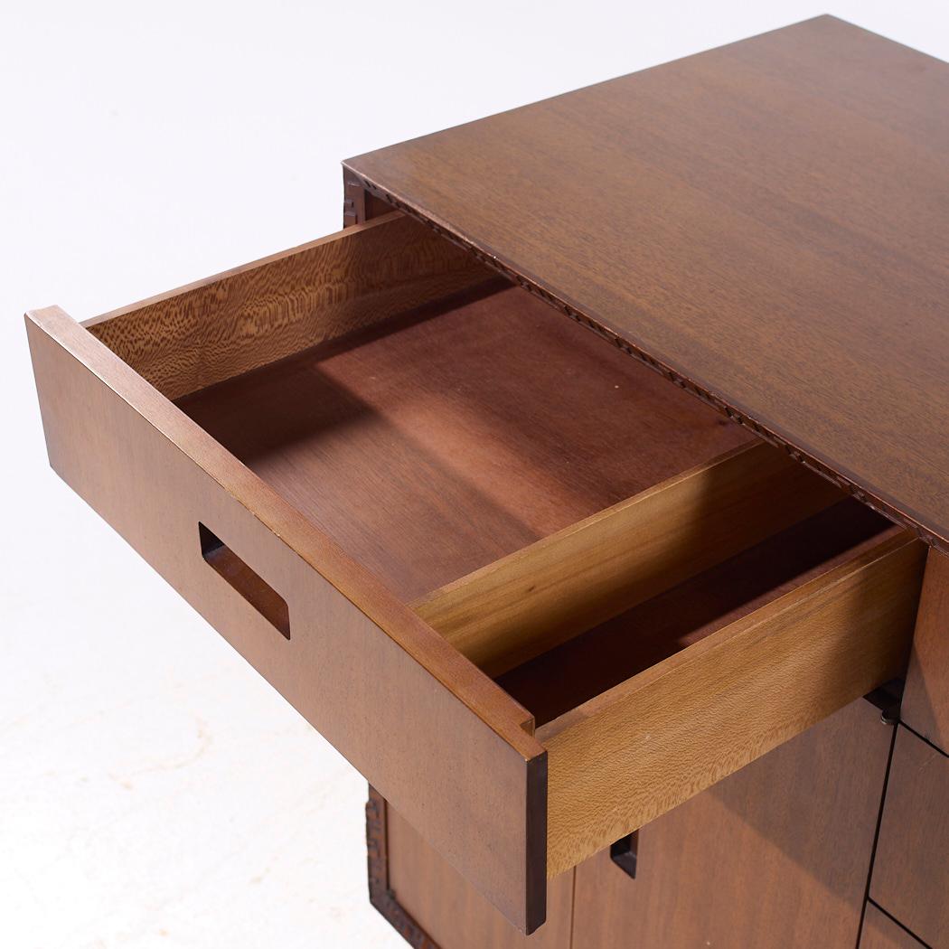 Frank Lloyd Wright for Heritage Henredon 'Taliesin' MCM Mahogany Credenza 6