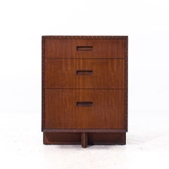 Frank Lloyd Wright for Heritage Henredon Taliesin MCM Mahogany Nightstand