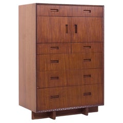 Frank Lloyd Wright per Heritage Henredon 'Taliesin' Highboy in mogano di metà secolo