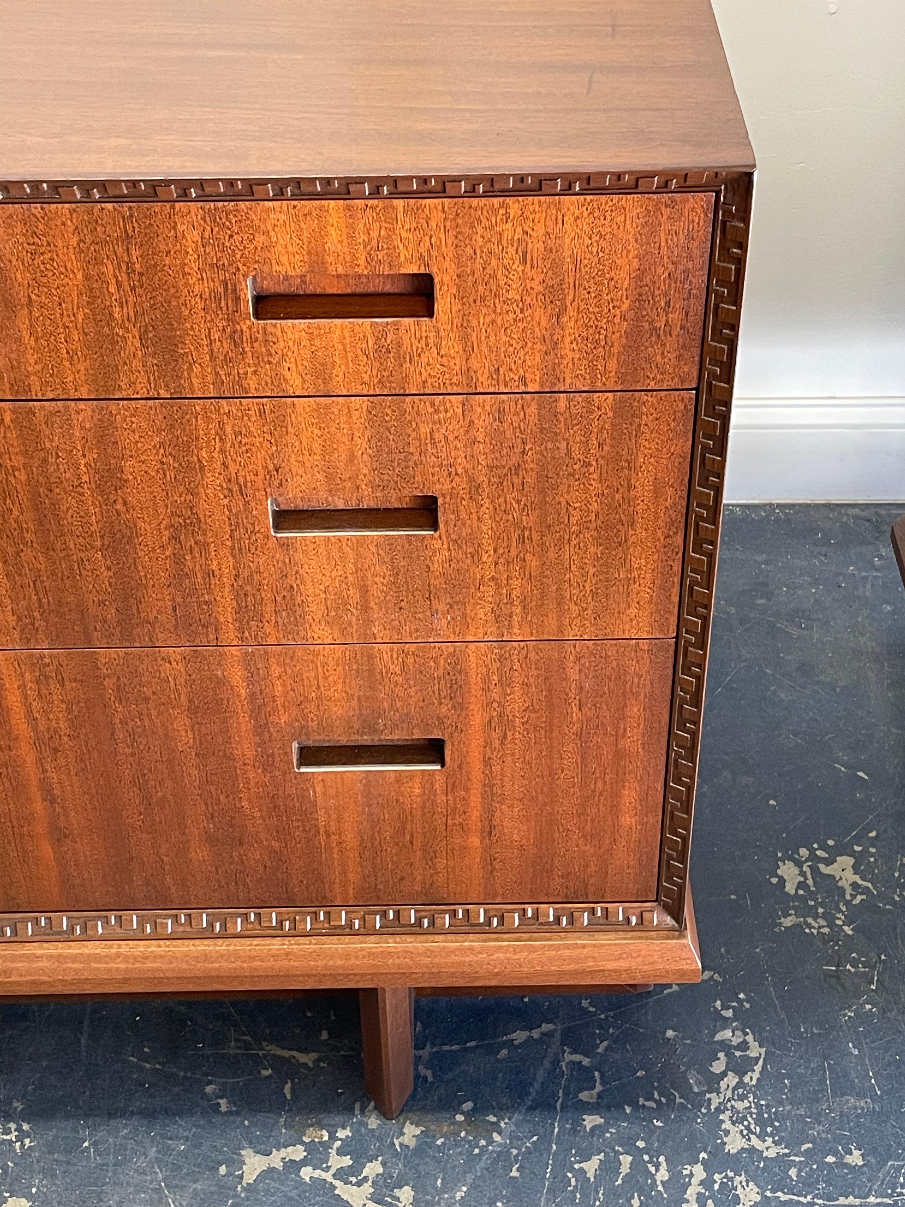 Frank Lloyd Wright for Henredon “Taliesin” Pair of Cabinets/ Chests For Sale 1