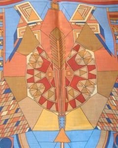 Frank Lloyd Wright para Schumacher, Pavo real imperial, Tokio, Tapiz textil