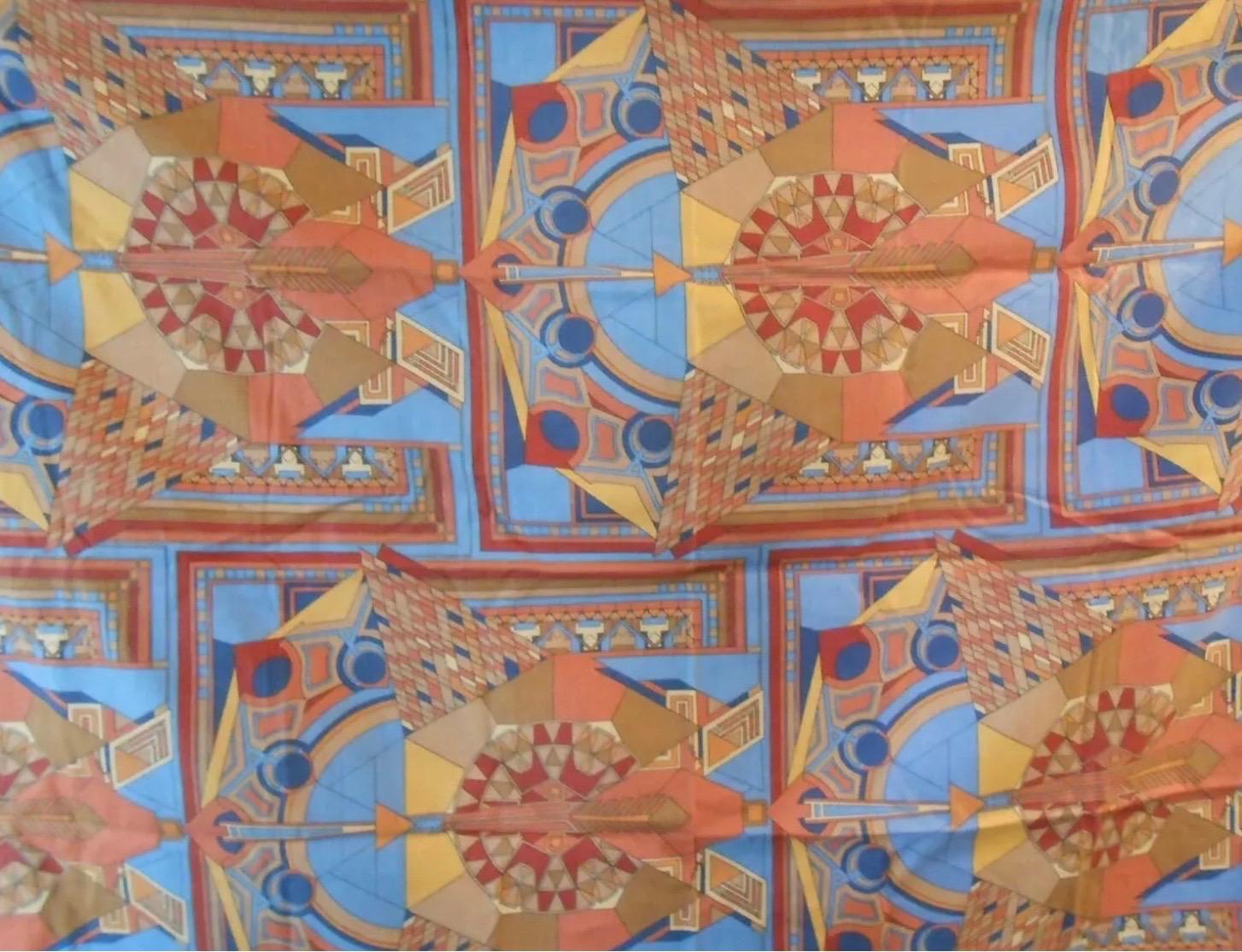 Prairie School Frank Lloyd Wright pour Schumacher, Paon impérial, Tokyo, tapisserie textile en vente