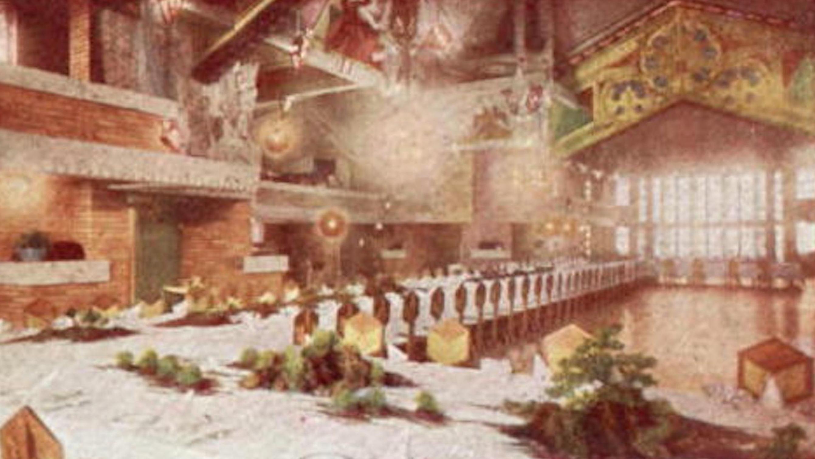 Cotone Frank Lloyd Wright per Schumacher, Pavone imperiale, Tokyo, arazzo tessile in vendita