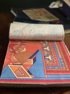 Frank Lloyd Wright for Schumacher Large Textile Woven Swatch Collection, 1986
