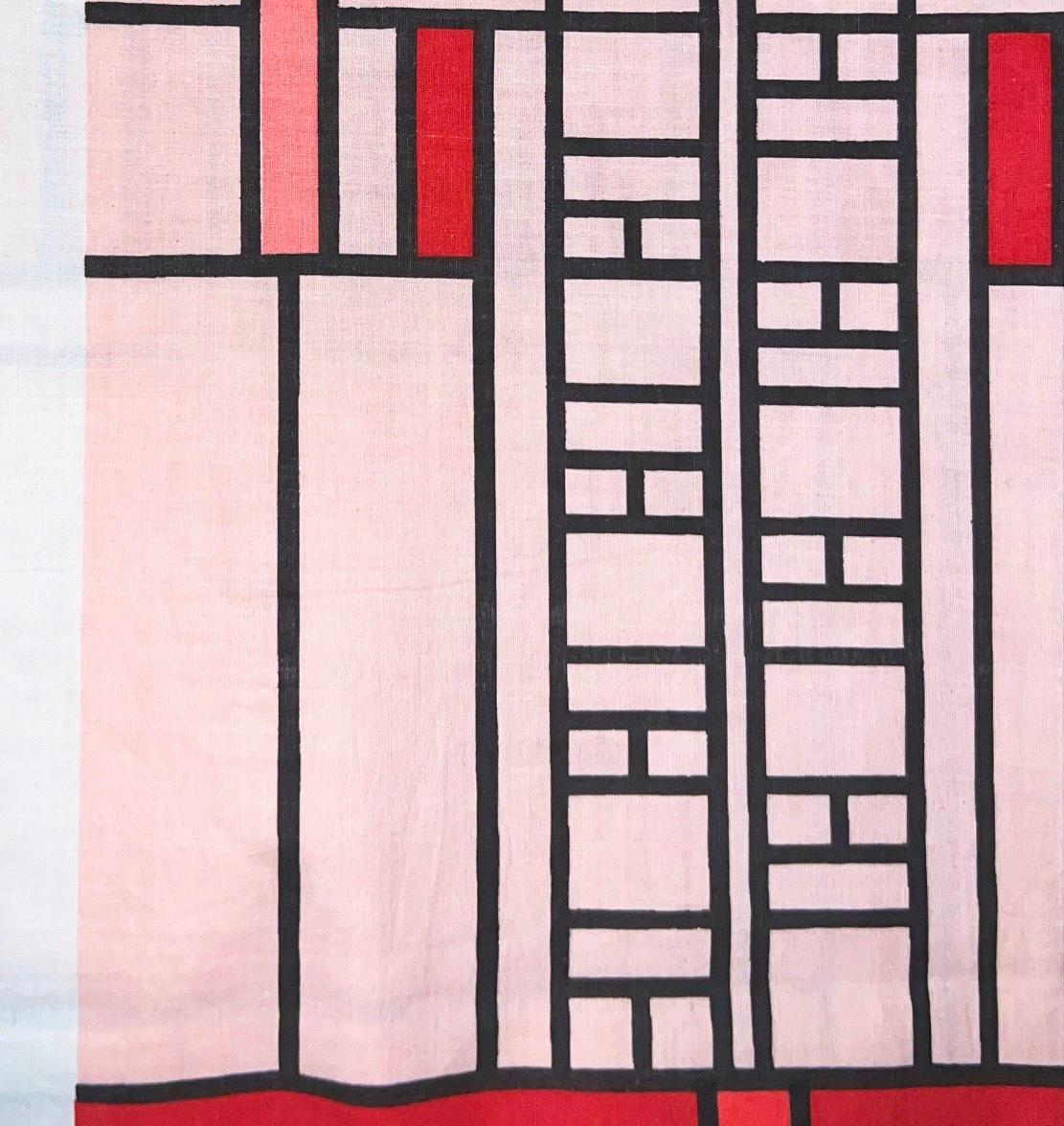 Frank Lloyd Wright for Schumacher Taliesin design 107 Lotus Pink Textile, 1956. Toward the end of his life, in 1955, Frank Lloyd Wright produced the “Taliesin Ensemble,” a line of home furnishings for those who did not live in one of his houses.