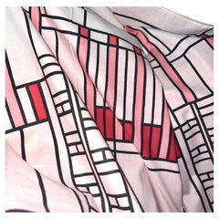 Frank Lloyd Wright für Schumacher Taliesin Design 107 Lotus-Rosa-Textil, 1956