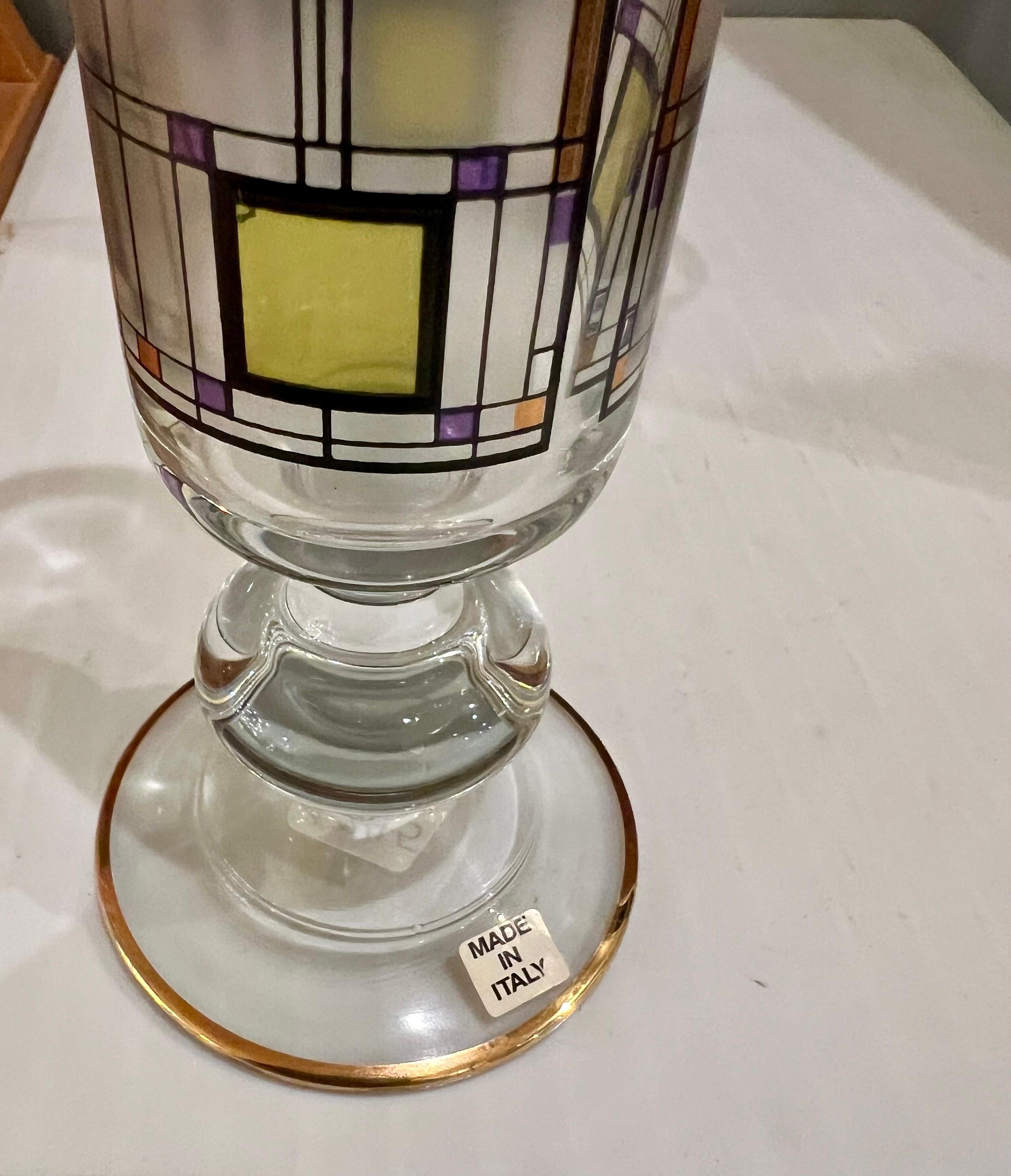 Vase en verre « Tree of life » de Frank Lloyd Wright, partie de la série Omaggio Excellent état - En vente à San Diego, CA