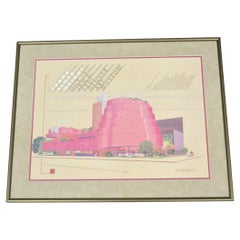 Frank Lloyd Wright Guggenheim Museum Sketch 1991 Denver Art Museum Poster Print