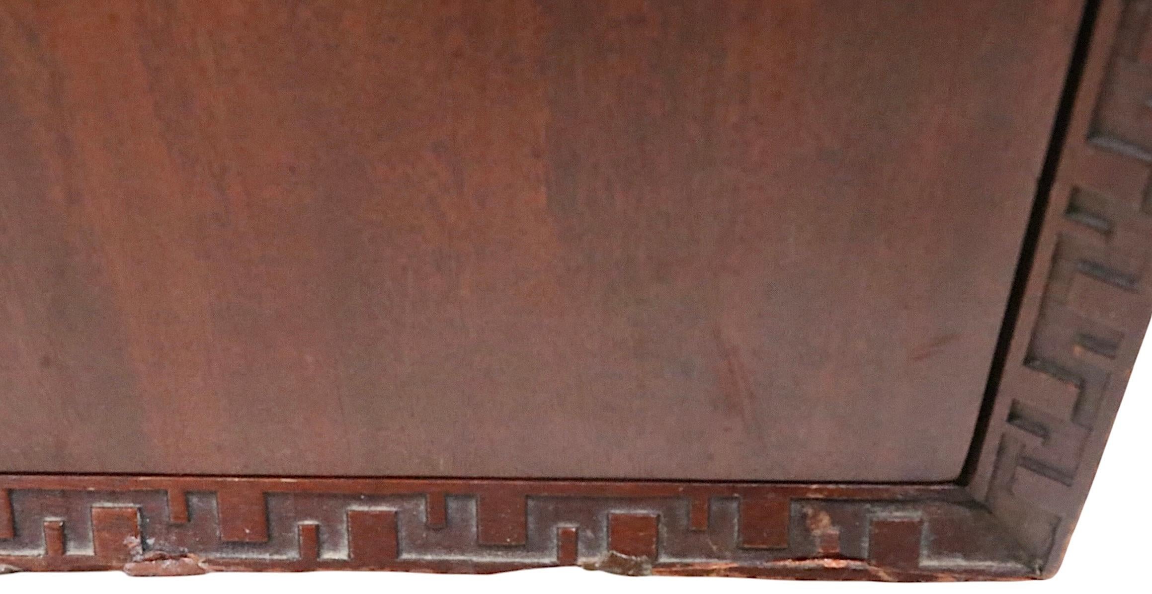 Frank Lloyd Wright Heritage Henredon  Taliesin Four Drawer Dresser  Nightstand For Sale 7
