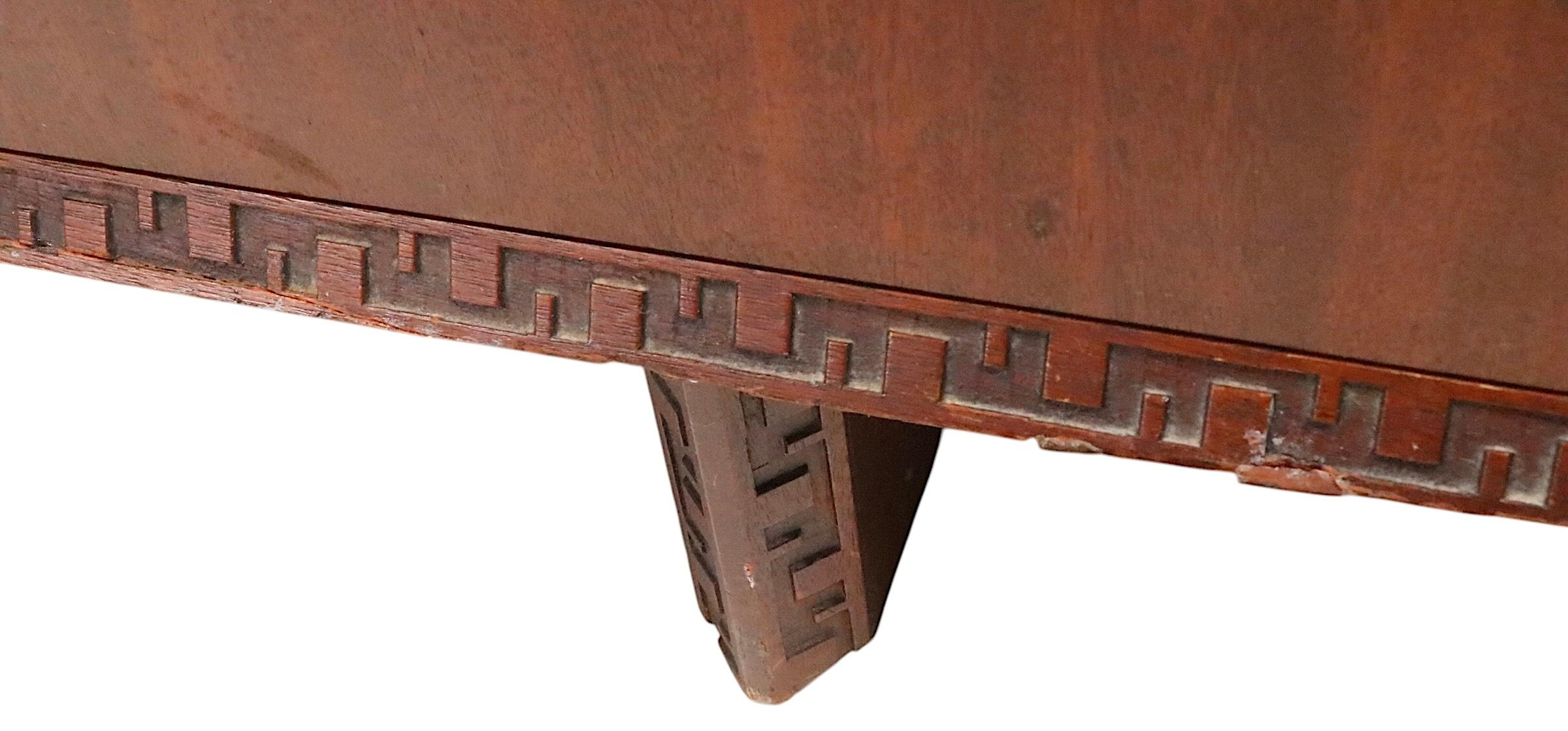 Frank Lloyd Wright Heritage Henredon  Taliesin Four Drawer Dresser  Nightstand For Sale 8