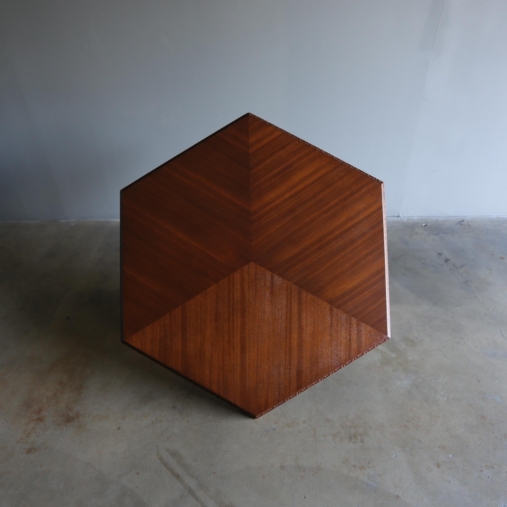 Mid-Century Modern Frank Lloyd Wright Hexagonal Taliesin Coffee Table, circa 1955