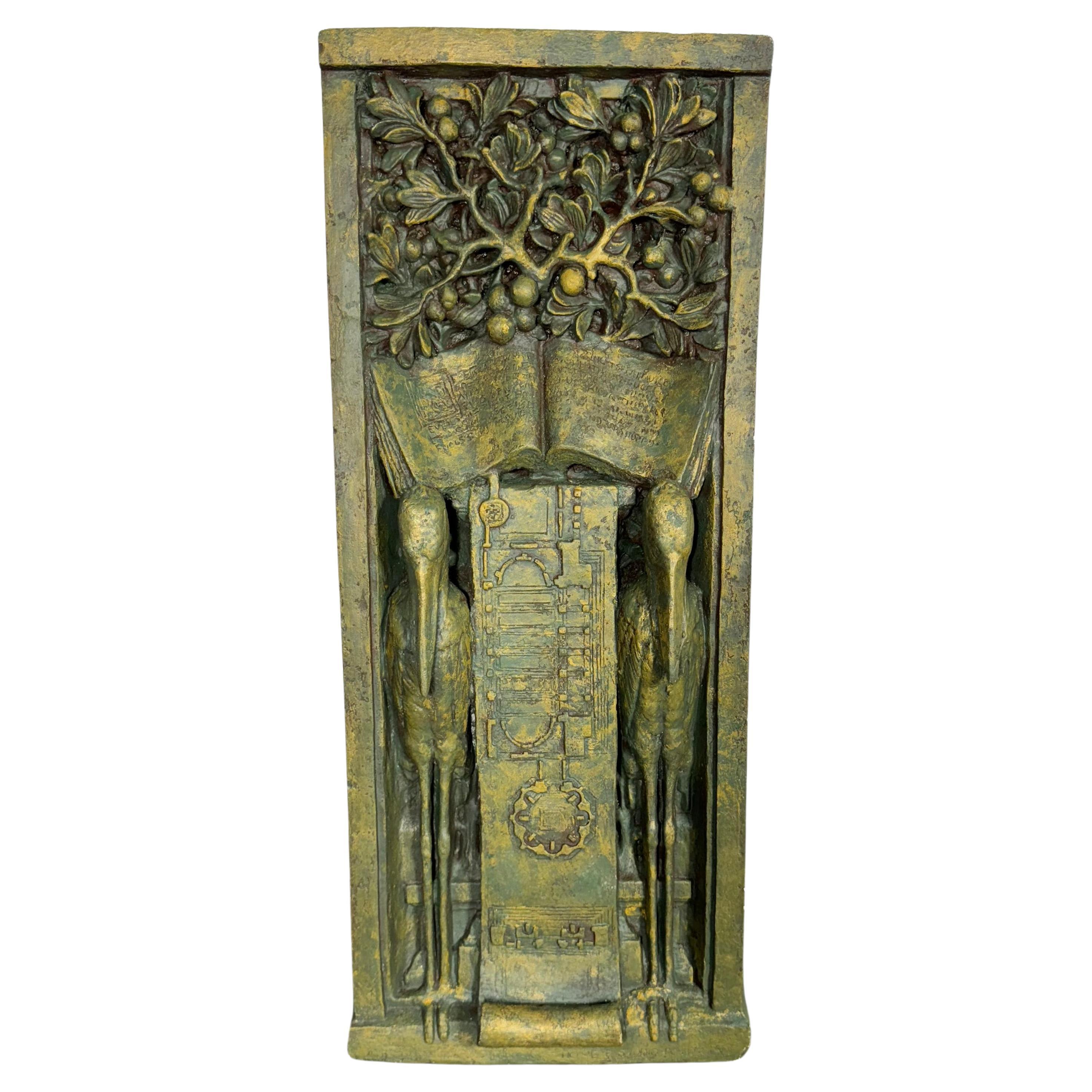 Frank Lloyd Wright Home & Studio foundation Ornamental Cast relief